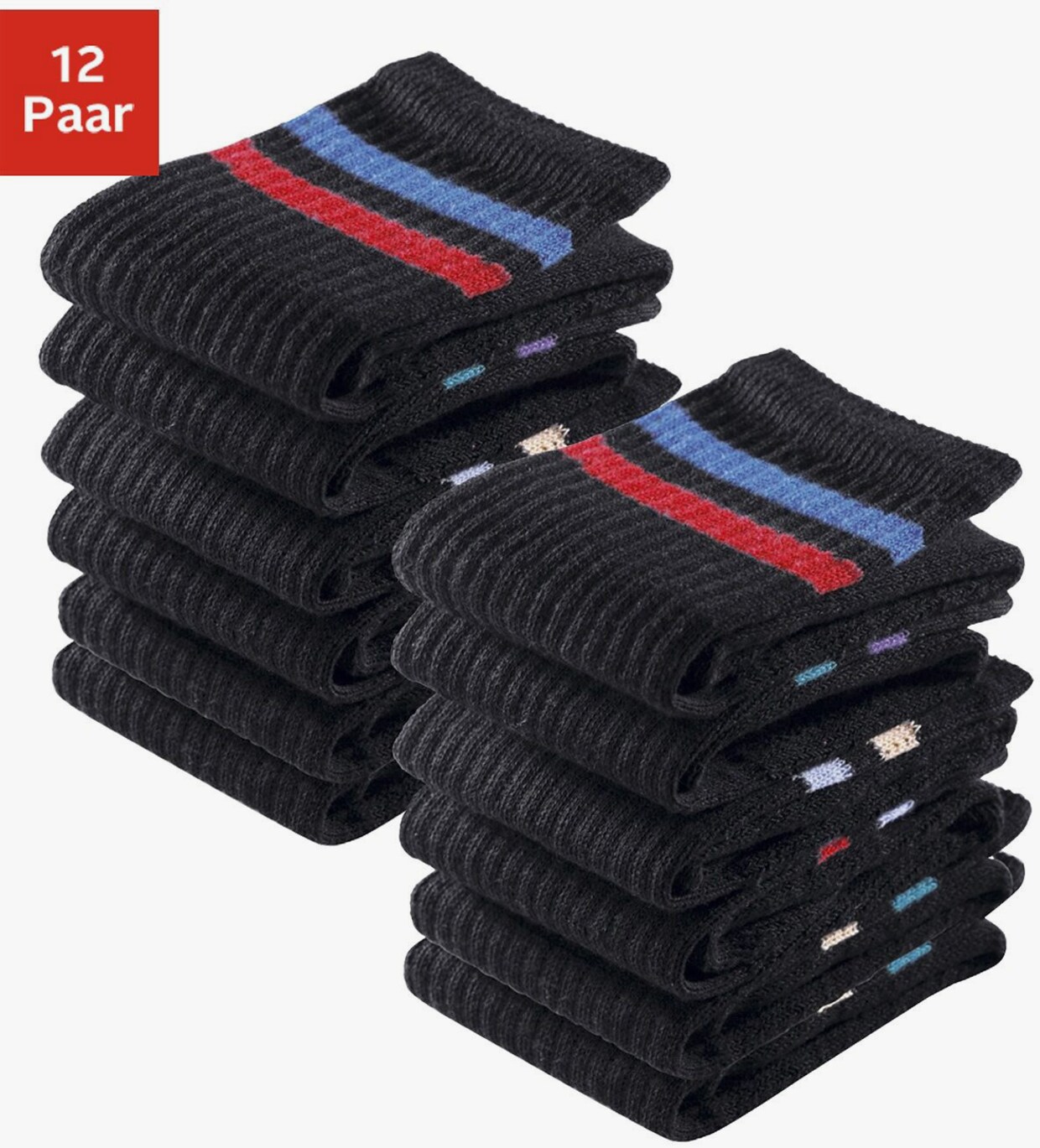 Go in Tennissocken - schwarz