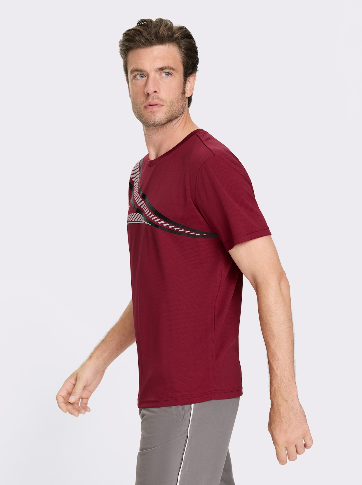 Catamaran Sports Funktionsshirt mit atmungsaktiver Wabenstruktur - kirsche