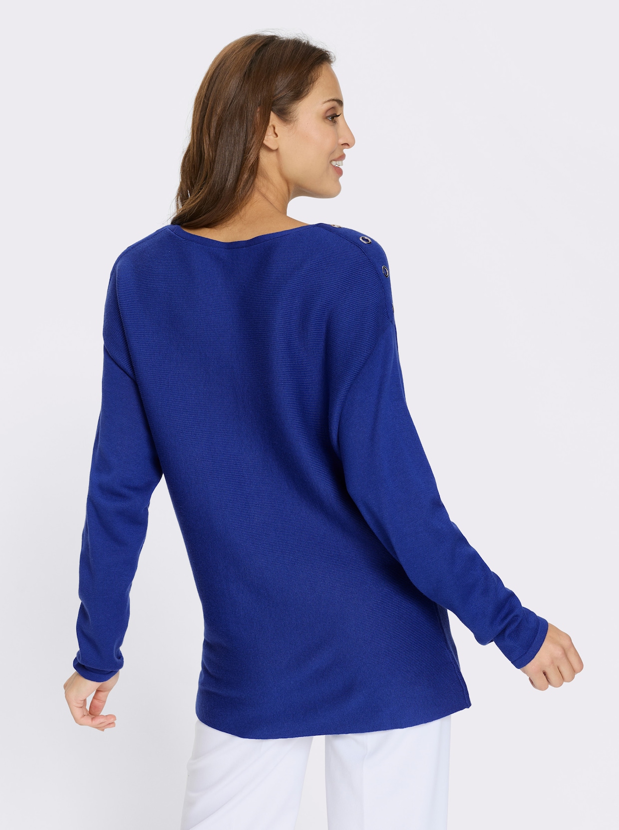 Strickpullover - royalblau