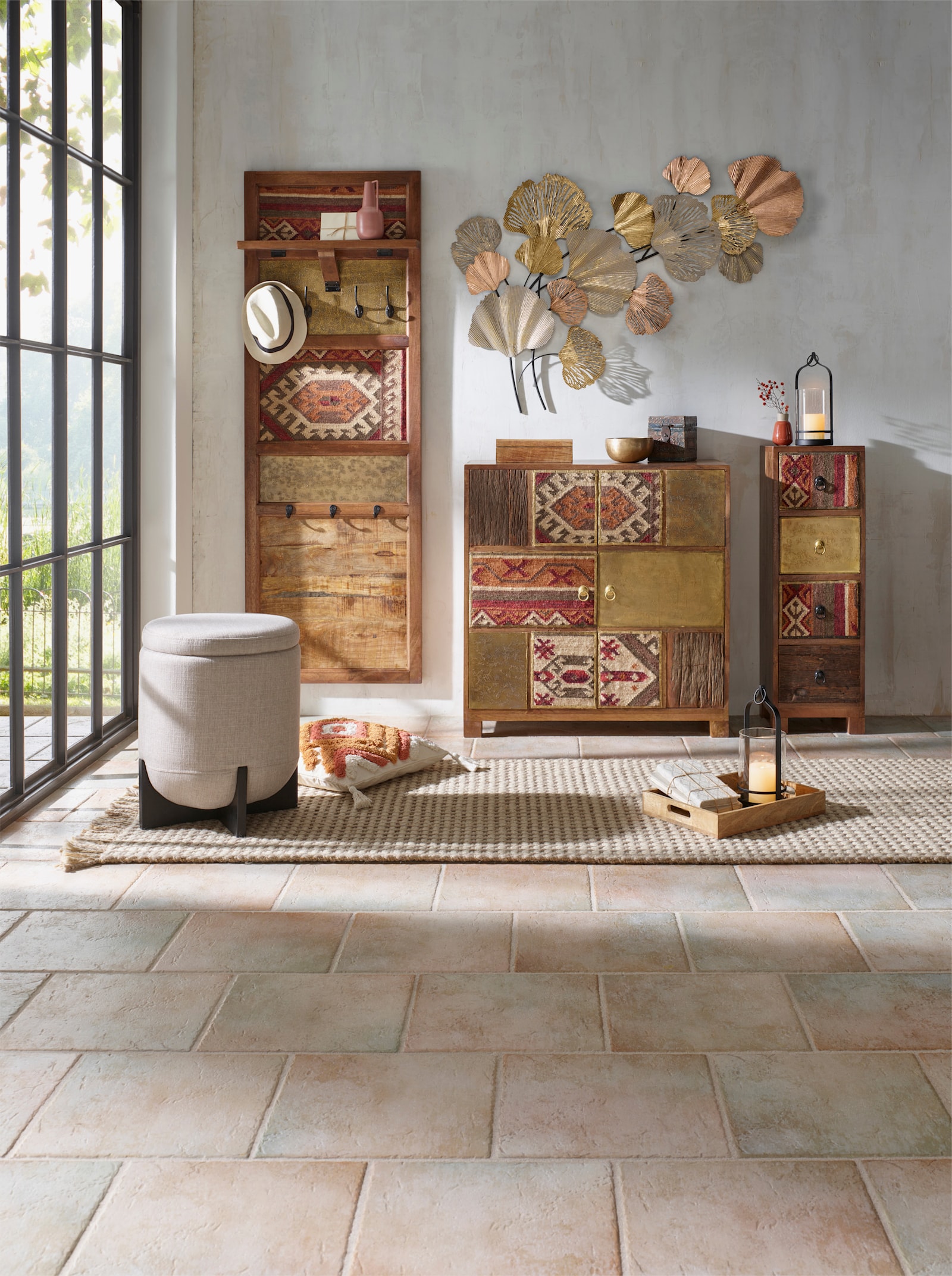 heine home Hocker - taupe