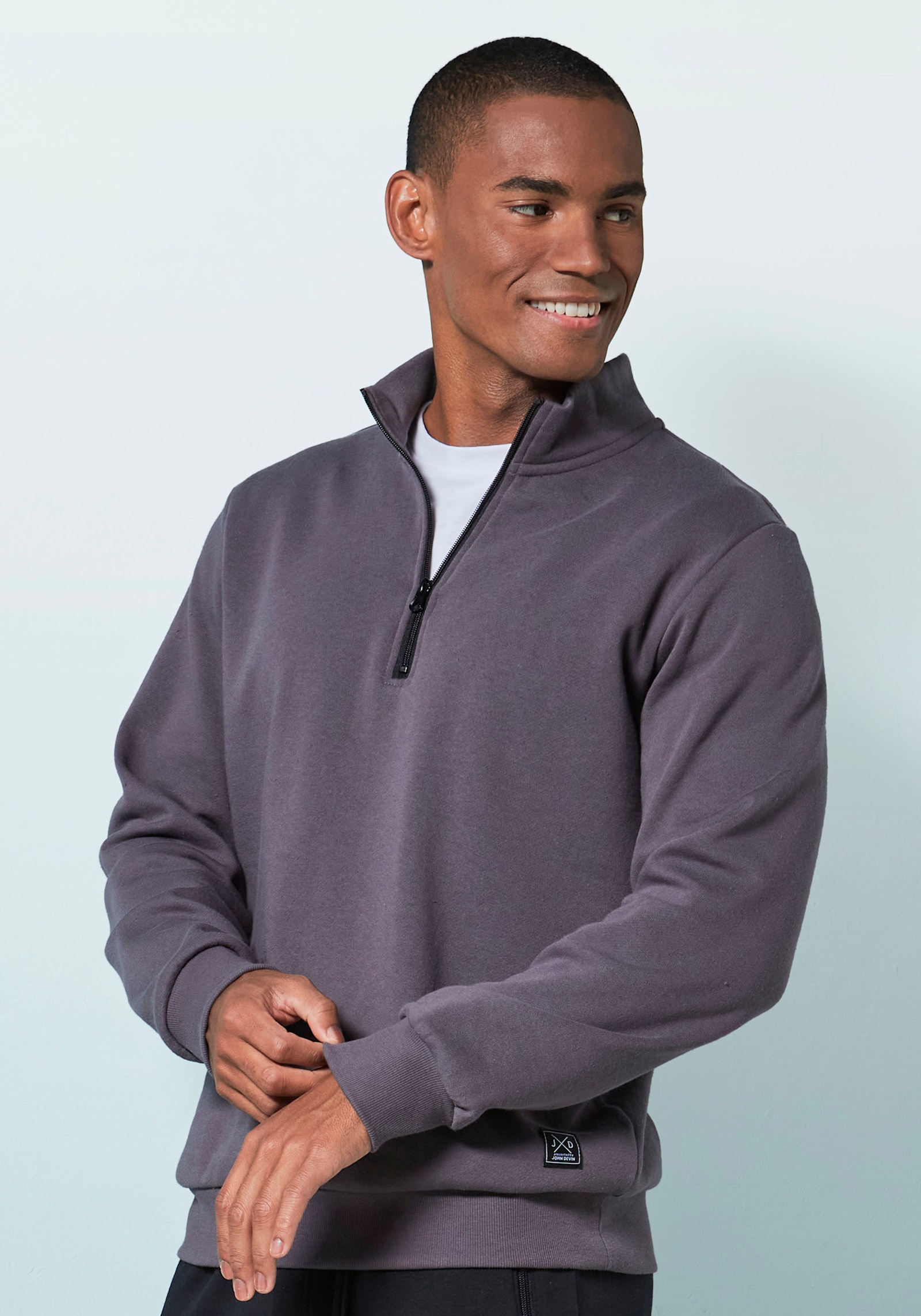 John Devin Sweatshirt - dunkelgrau