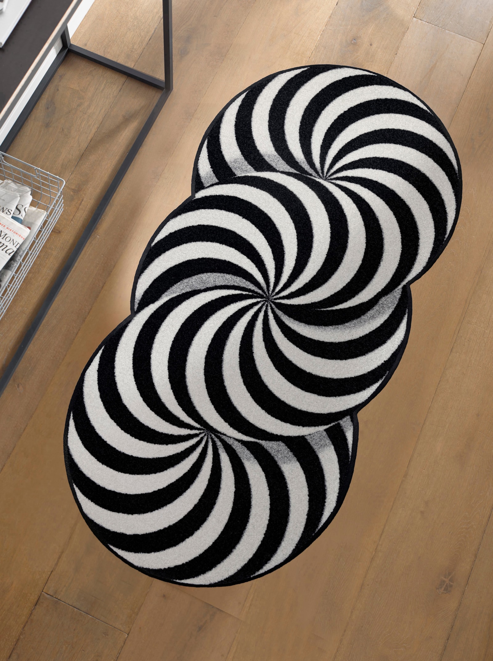 wash+dry by Kleen-Tex Fußmatte - schwarz-weiß