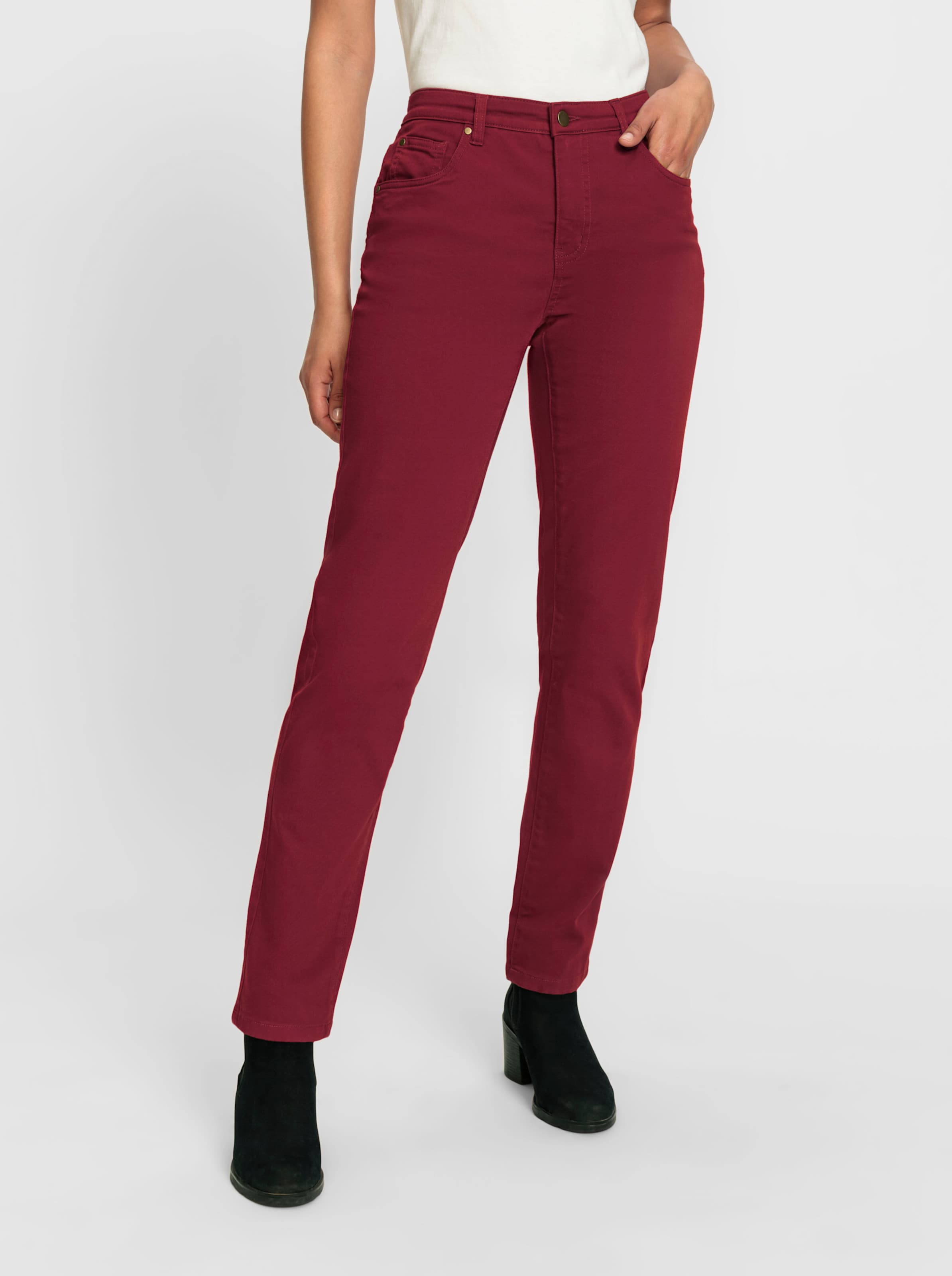 5 Pocket Jeans In Dunkelrot Witt 5-pocket-jeans-in-dunkelrot-witt