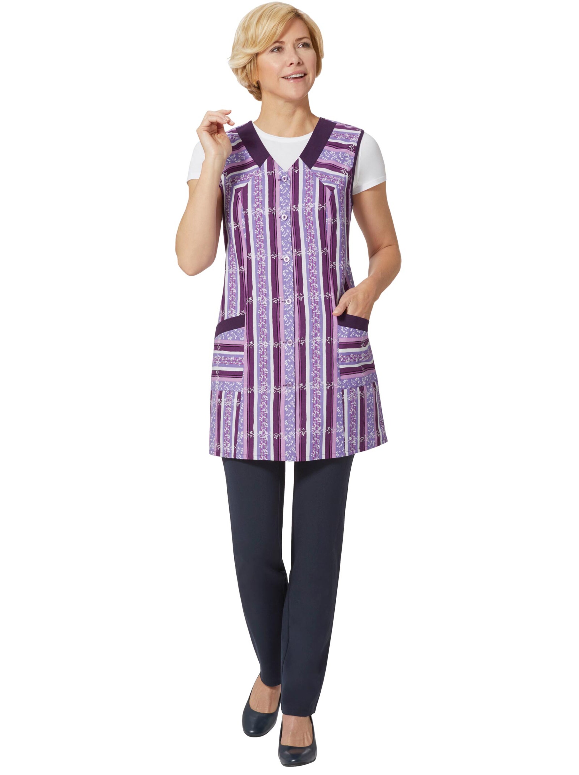 Kasack - flieder-bedruckt