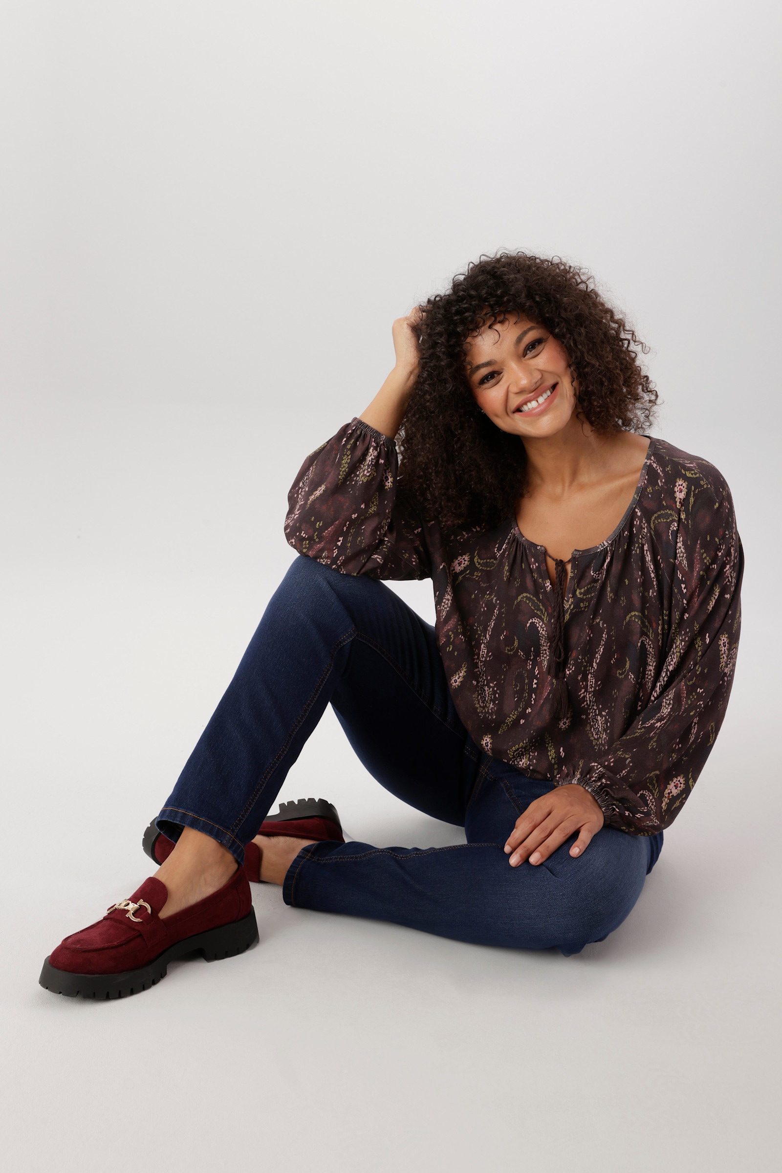 Aniston PLUS Langarmshirt - bunt