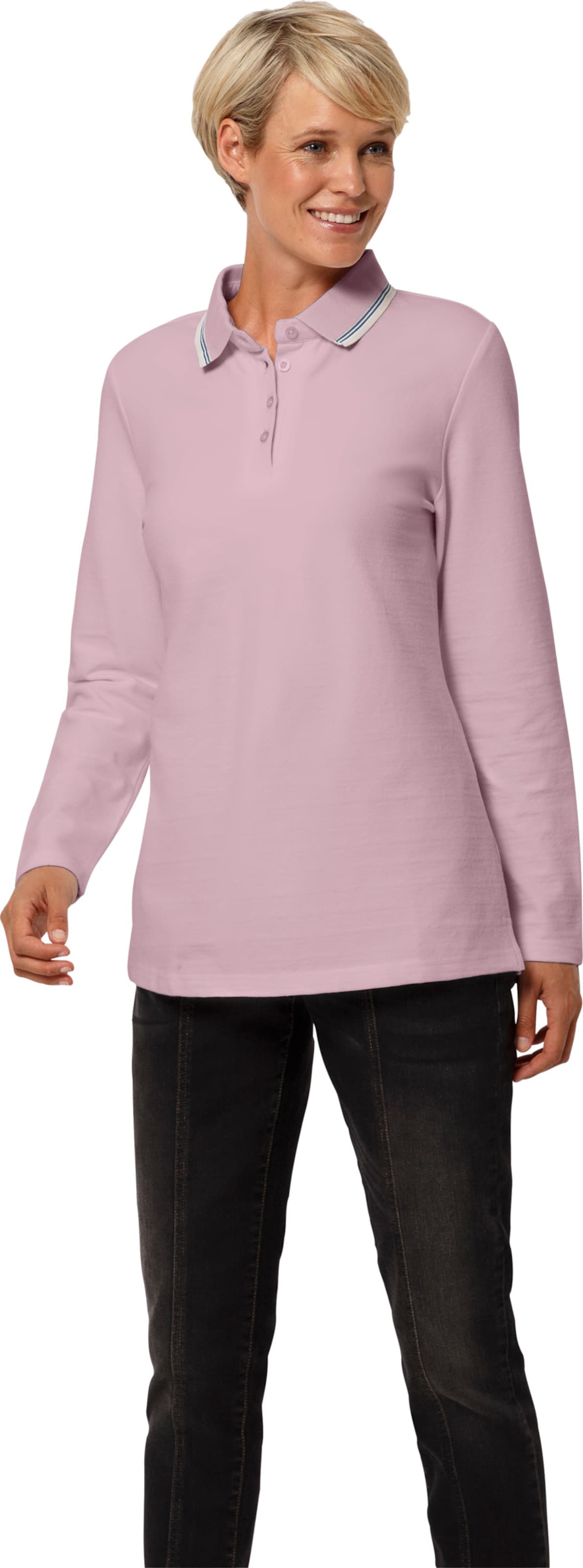 Thumbnail - Langarm-Poloshirt