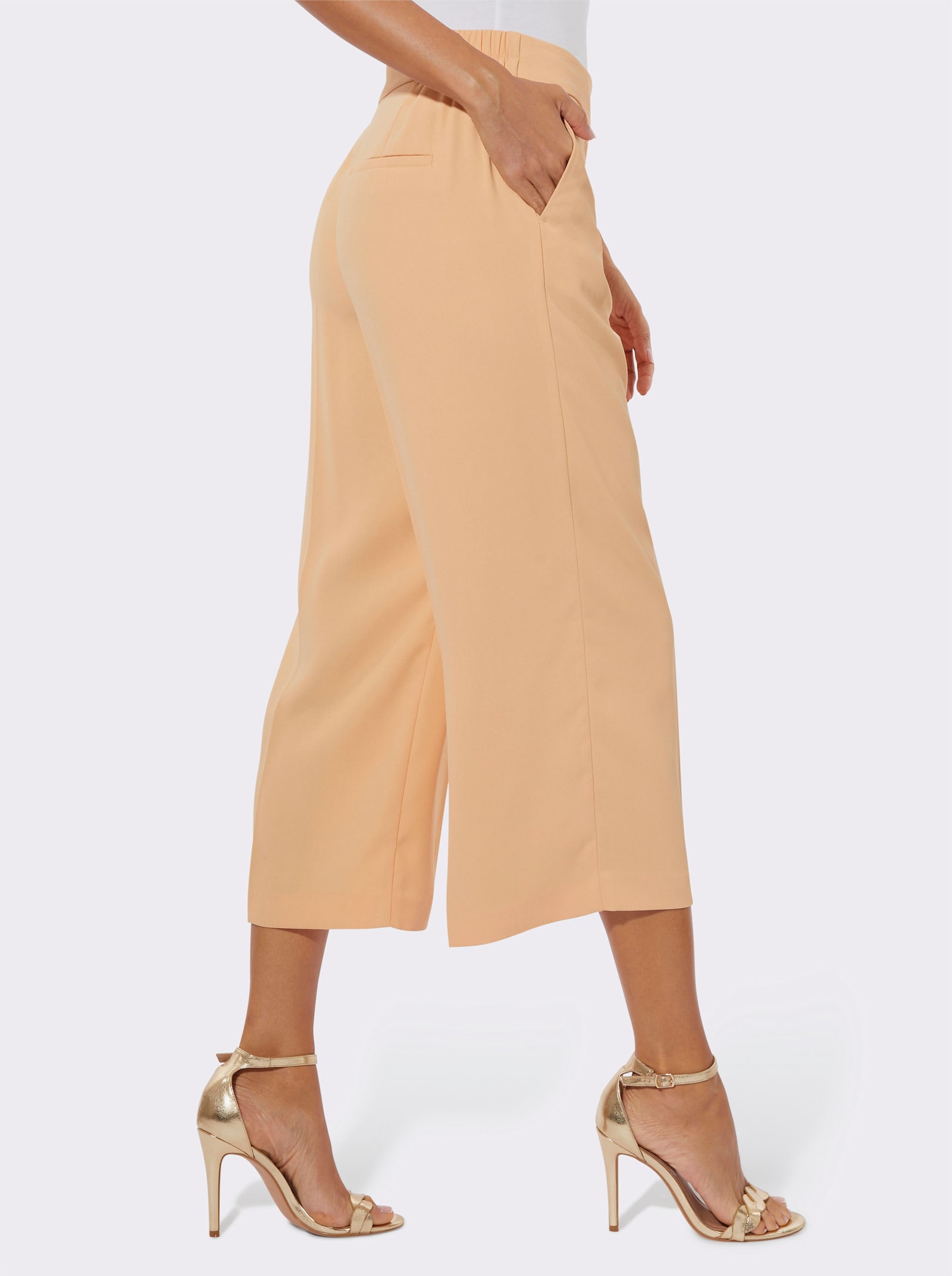 Ascari Hose mit Zierleisten hinten - apricot