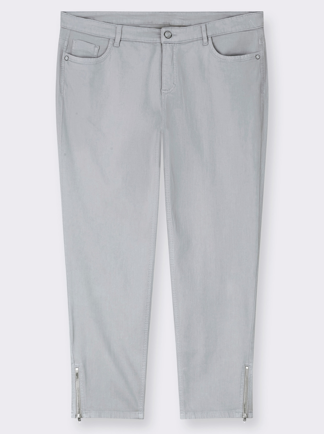 Ascari Stretch-Jeans mit Bauch-weg-Effekt - grau