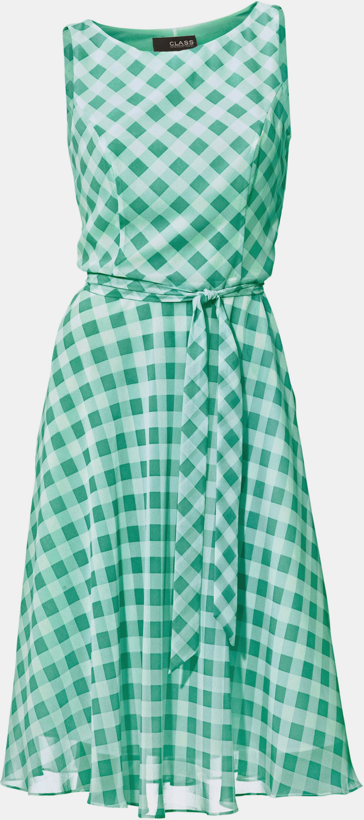 heine Druck-Kleid - grün-weiß