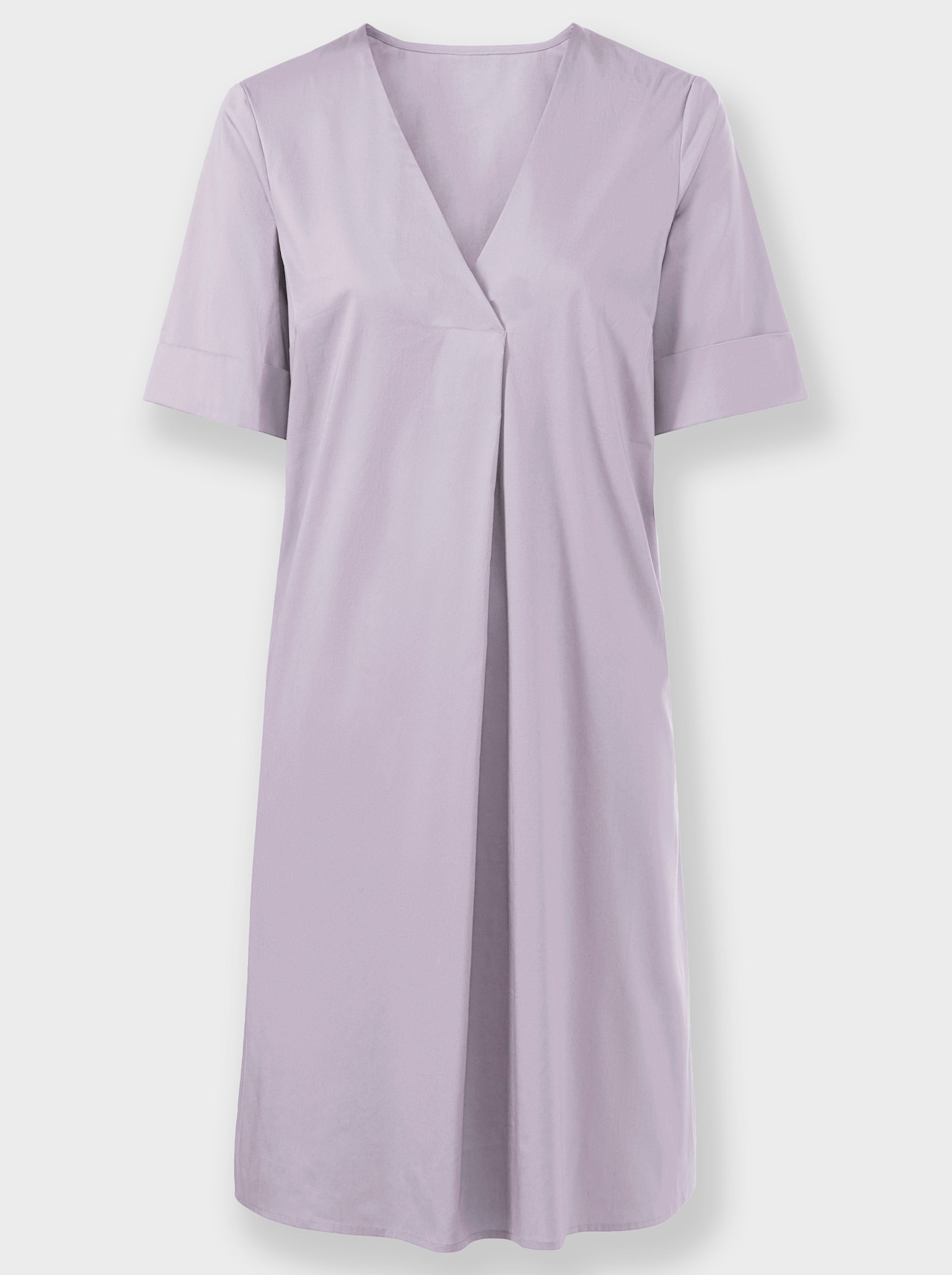 heine Robe d'été avec plis à l'encolure en V - parme