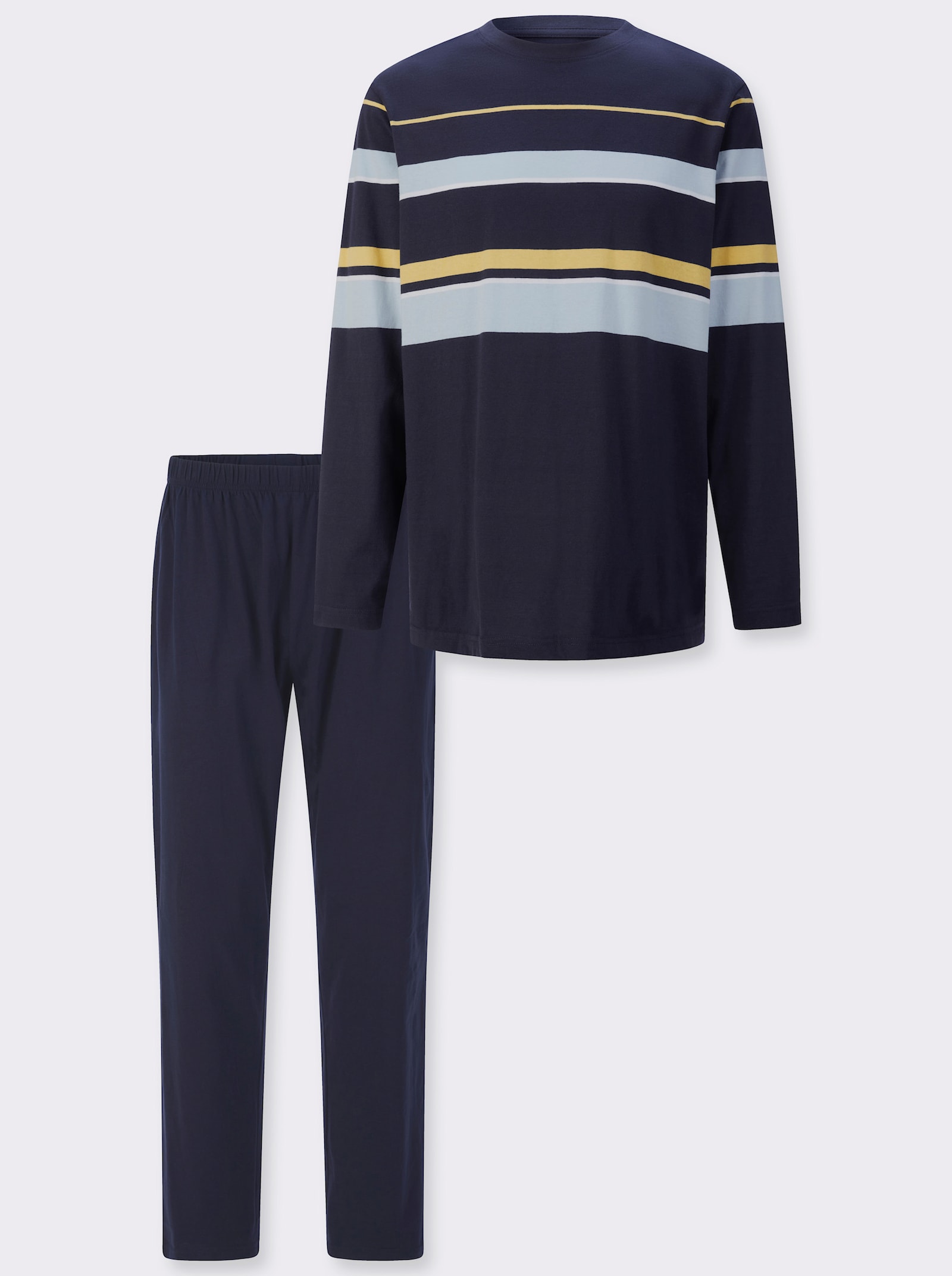 Schlafanzug mit Streifen-Muster - marine