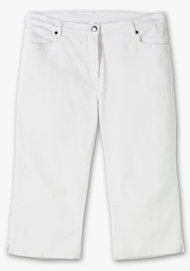 Caprijeans - weiß