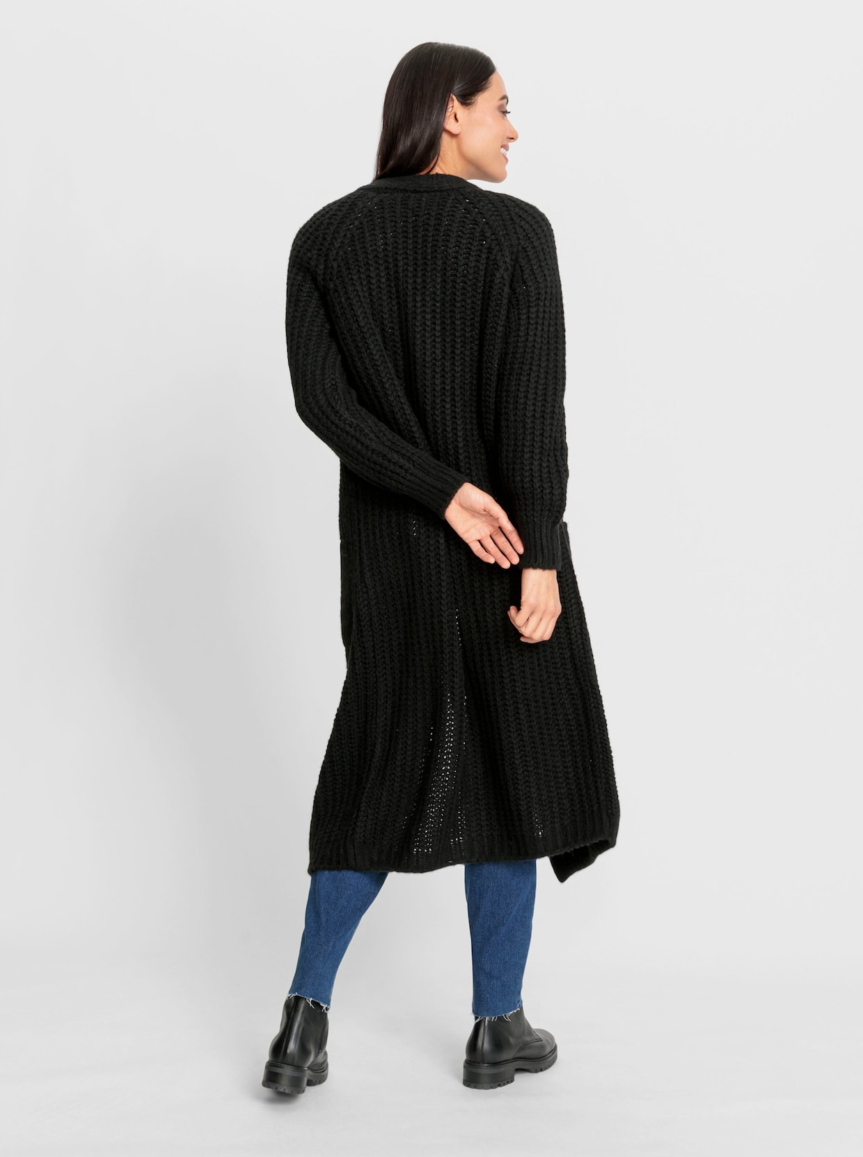 heine Manteau en tricot - noir