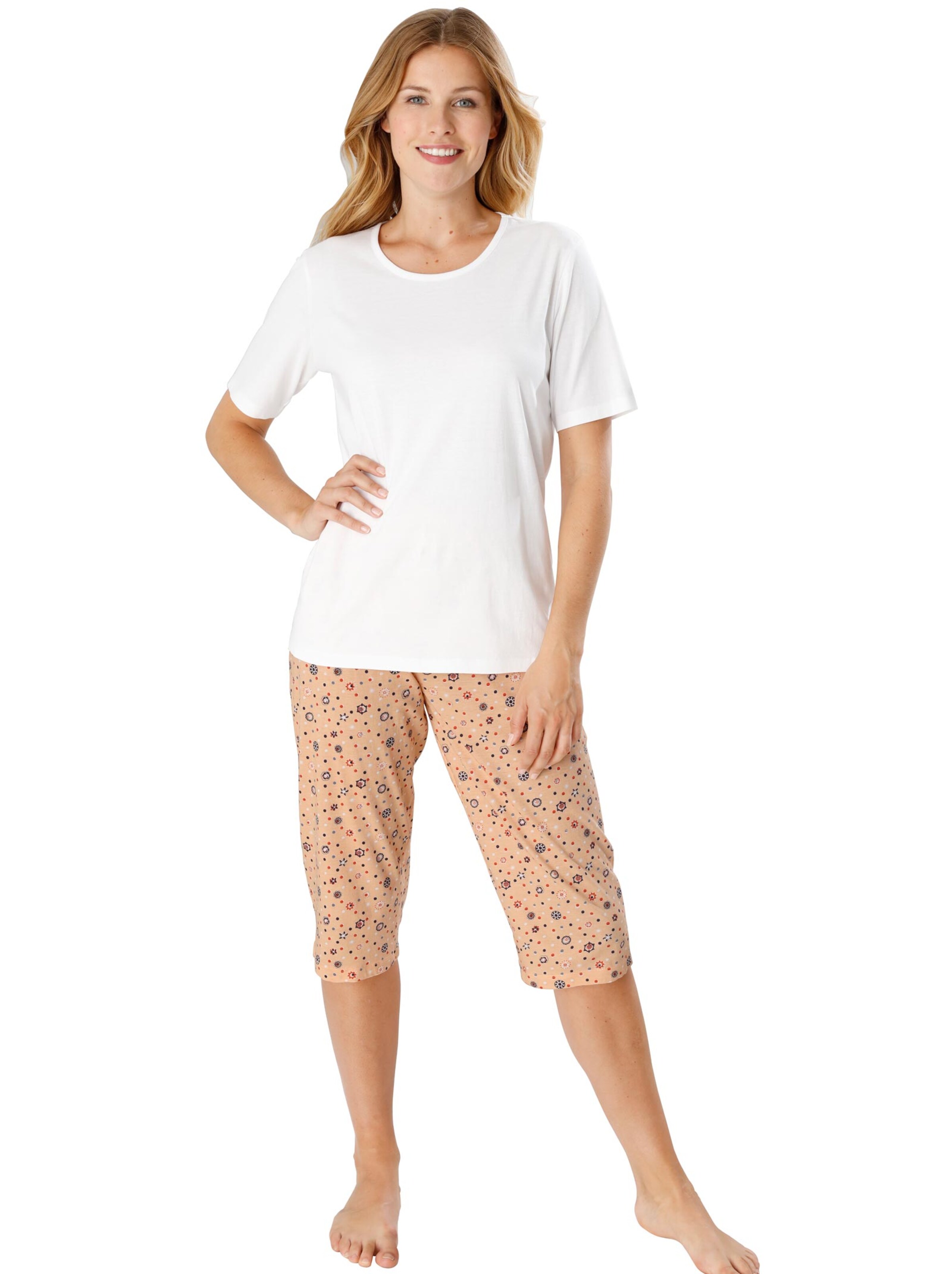 Schlafanzug-Hose - apricot-bedruckt