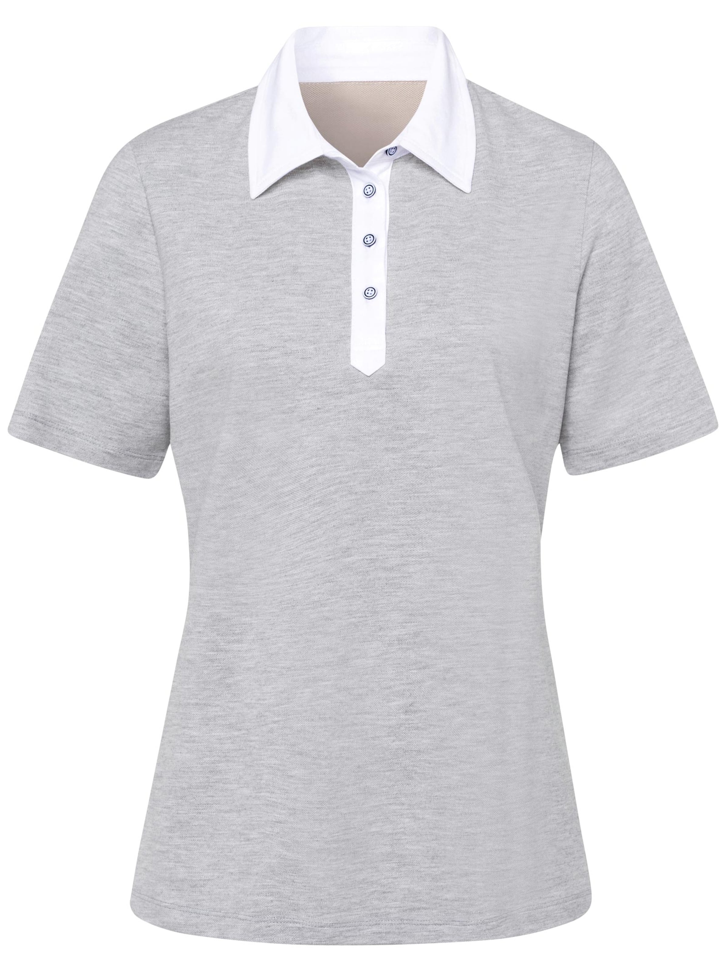 Poloshirt - grau-meliert