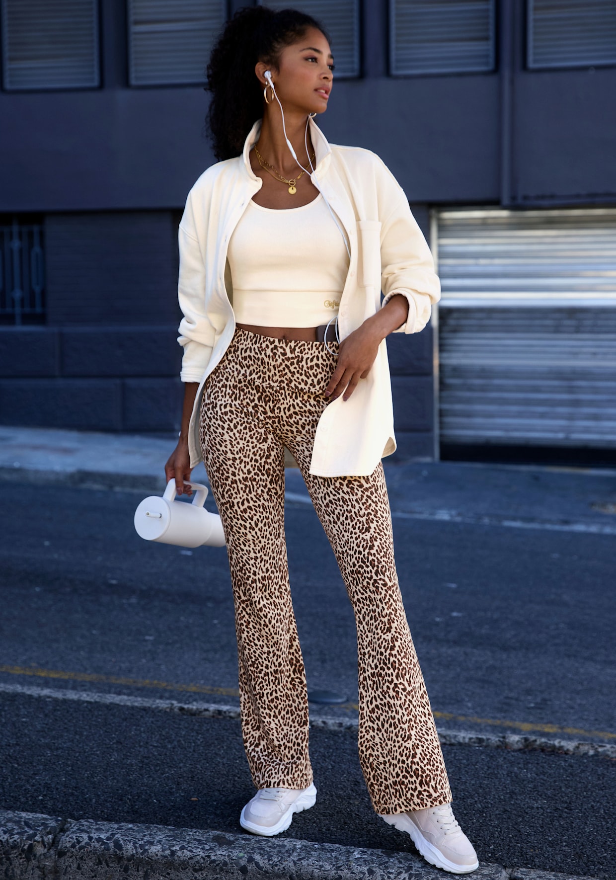 Buffalo Legging - beige/luipaard