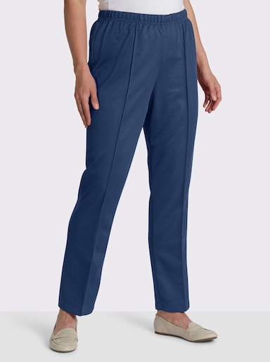 Hose mit Ripp-Struktur - jeansblau