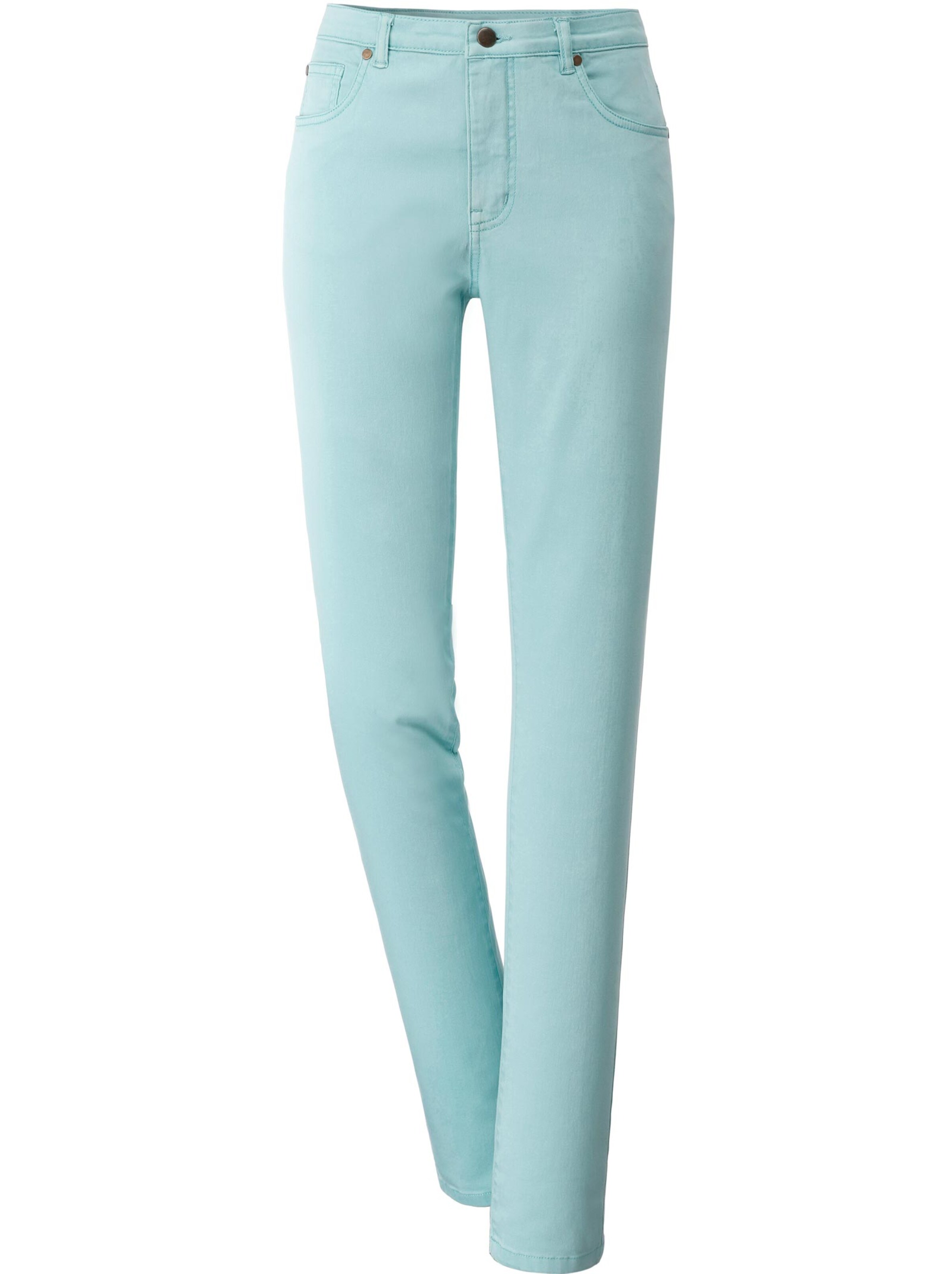 Damenmode Jeans 5-Pocket-Jeans in aqua 