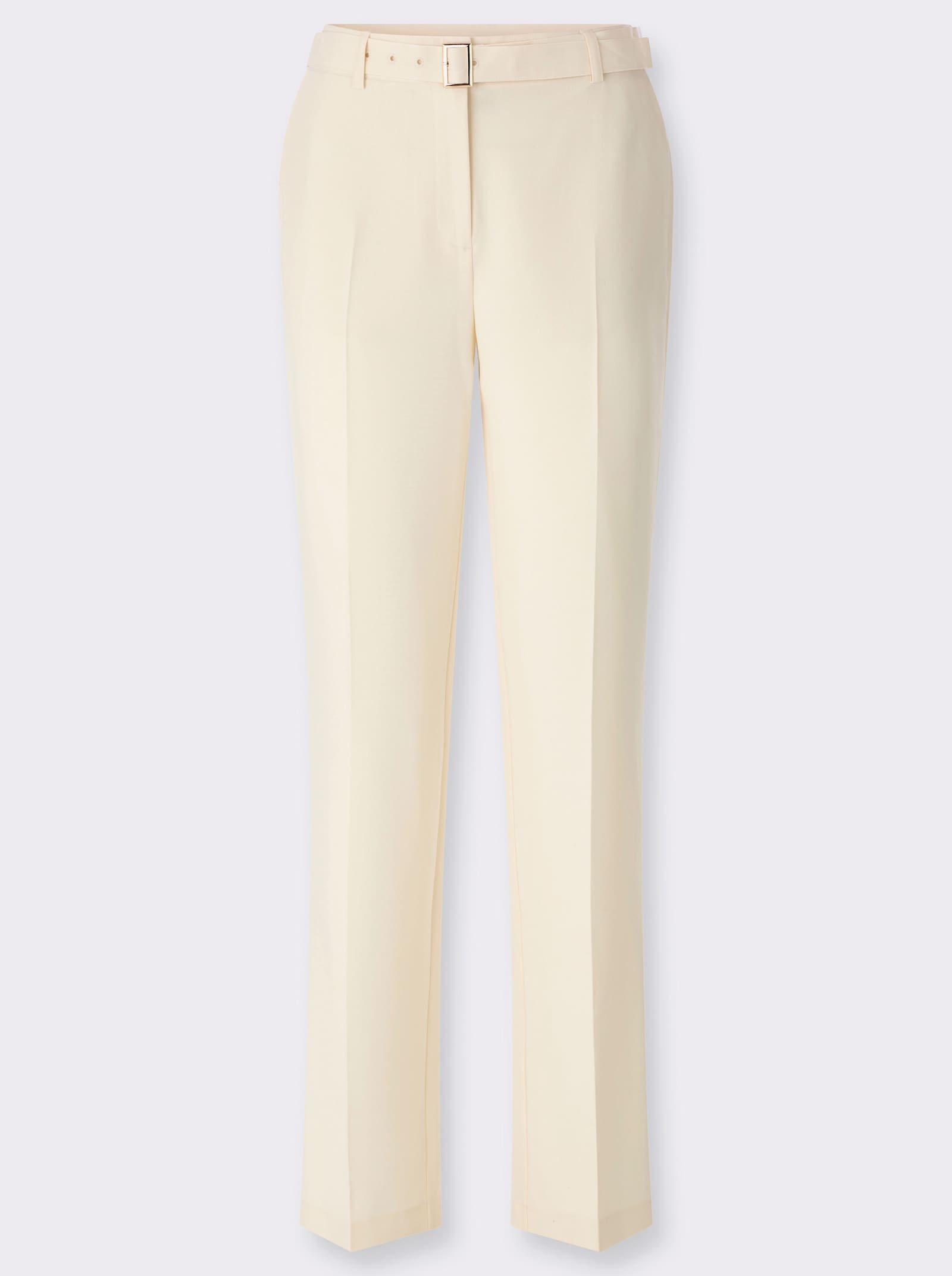 Wollhose inklusive Stoffgürtel - champagner