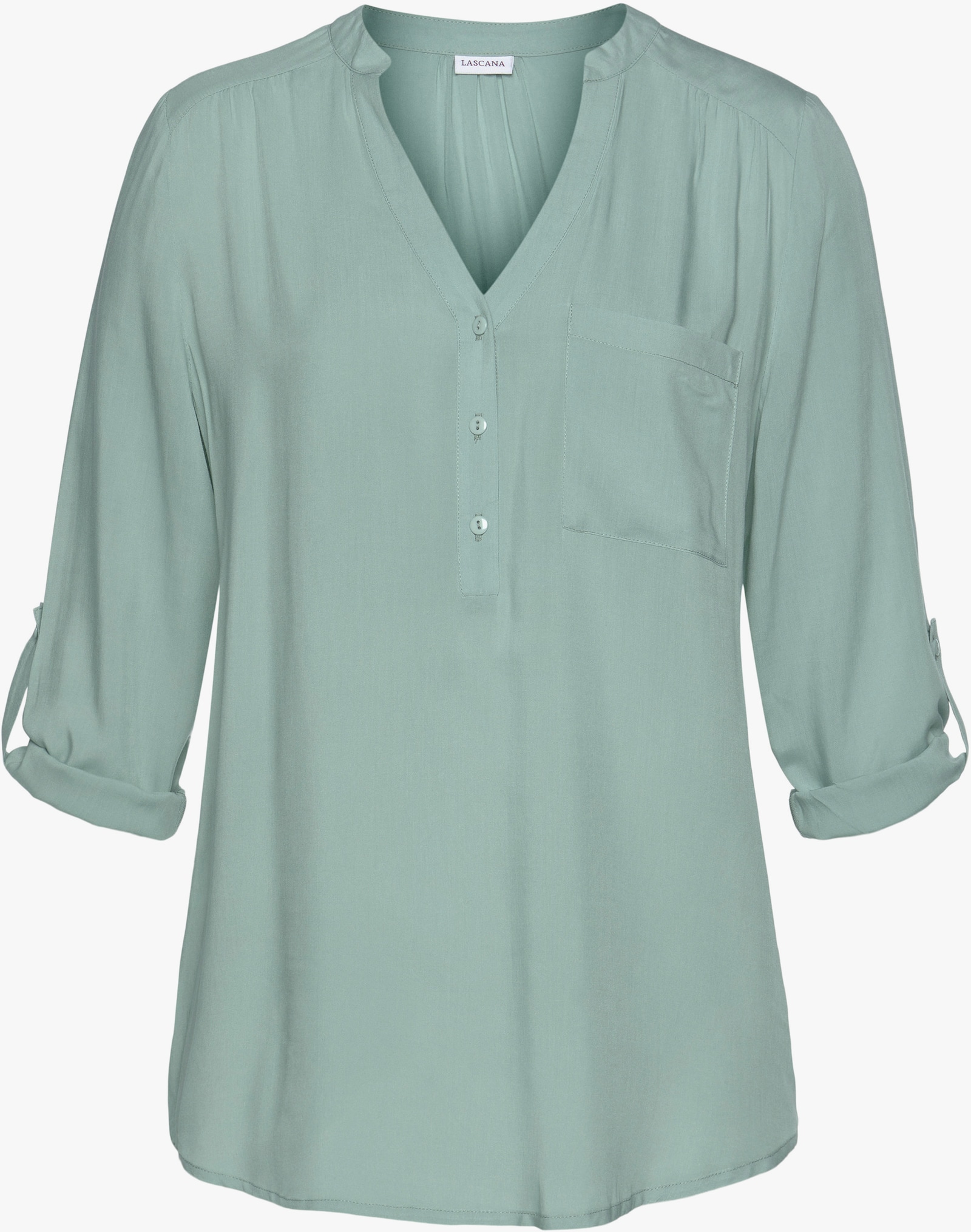 LASCANA Comfortabele blouse - lindegroen
