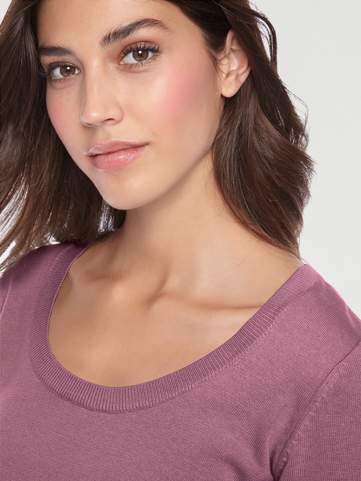 heine Pull encolure ronde - mauve