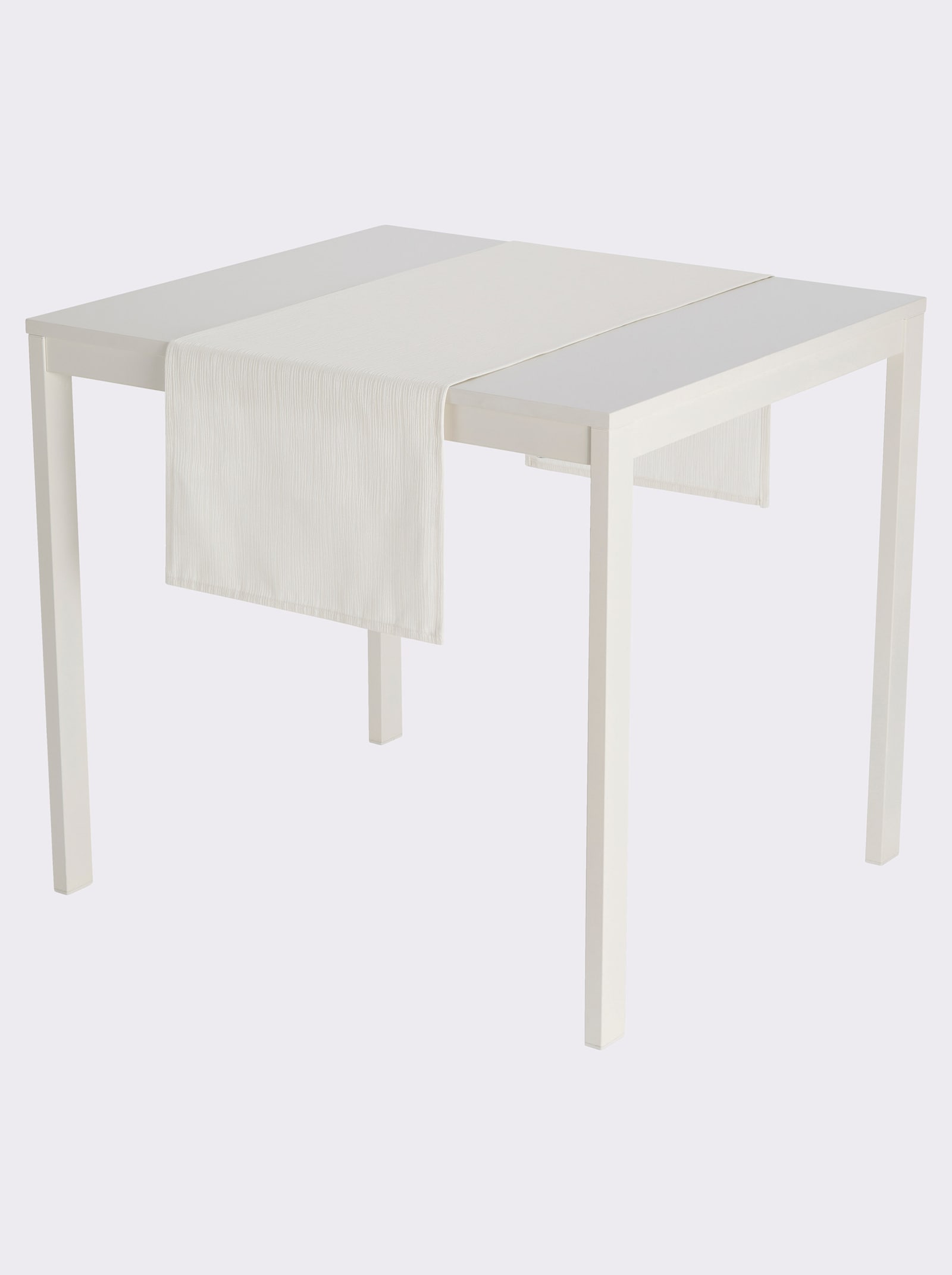 Tafelkleed met lijnenpatroon, onderhoudsarm - champagne