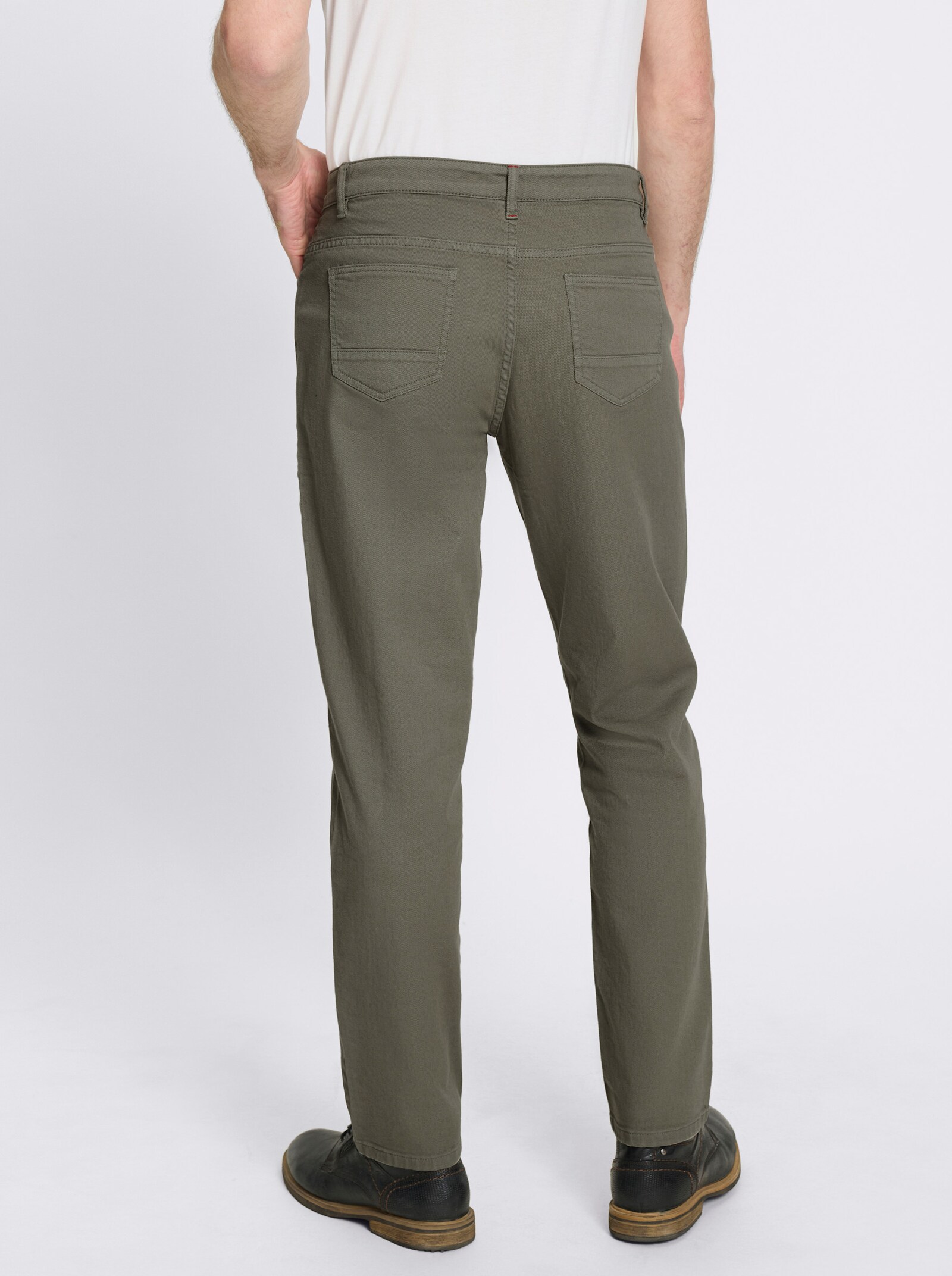 Marco Donati 5-Pocket-Hose mit Stretch-Anteil - khaki