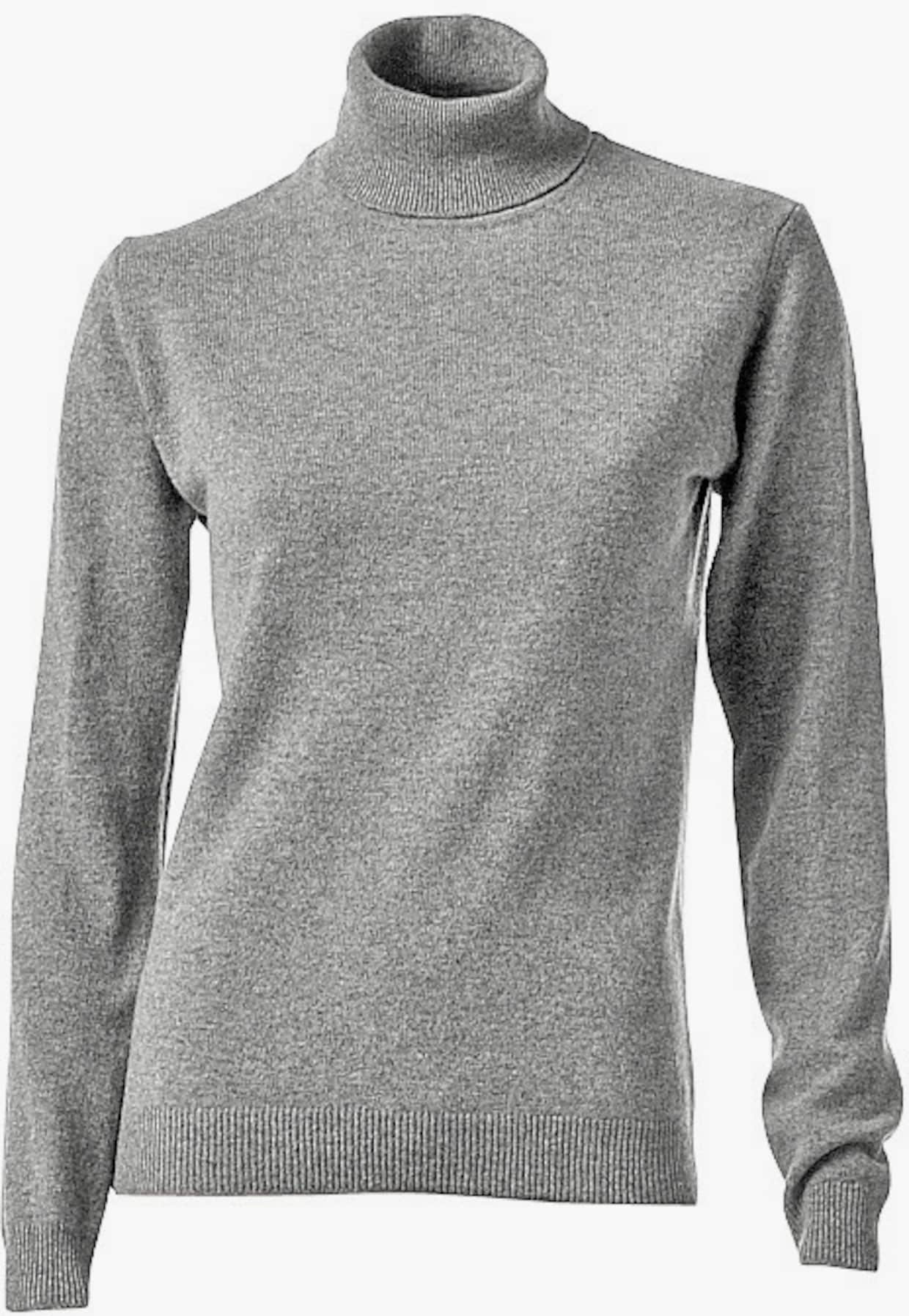 heine Pullover van kasjmier - grijs gemêleerd