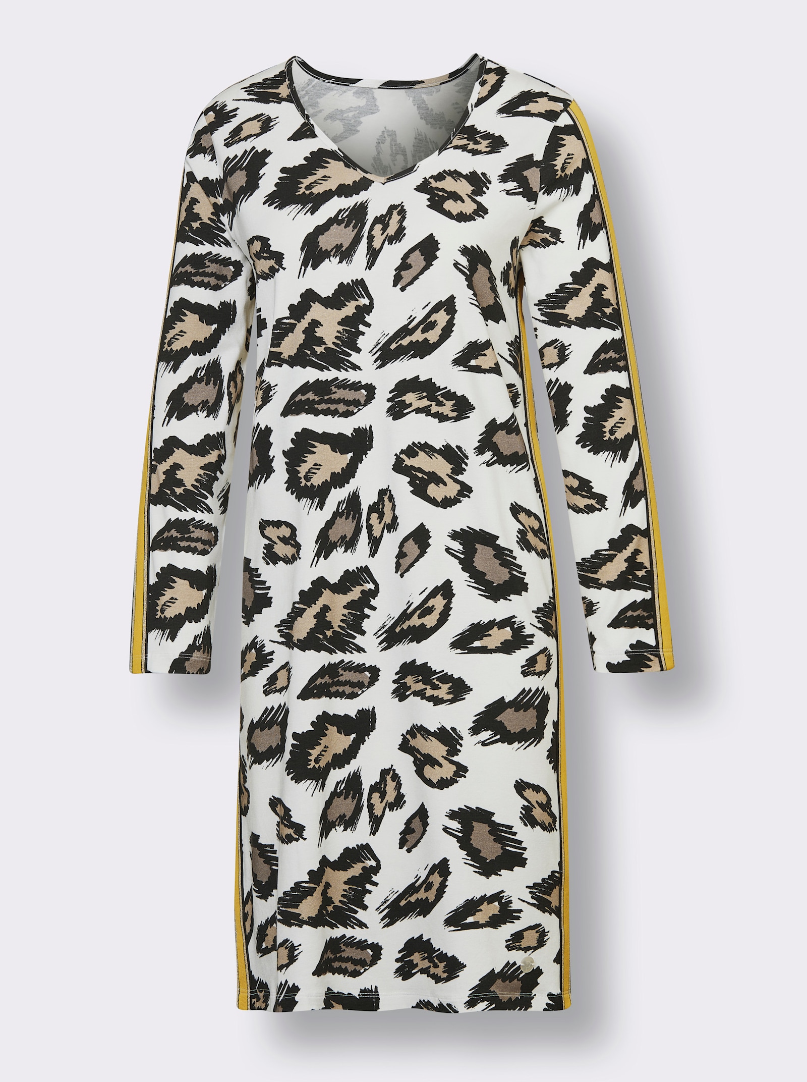 CREATION L PREMIUM Modal Sleepshirt - ecru-schwarz-bedruckt