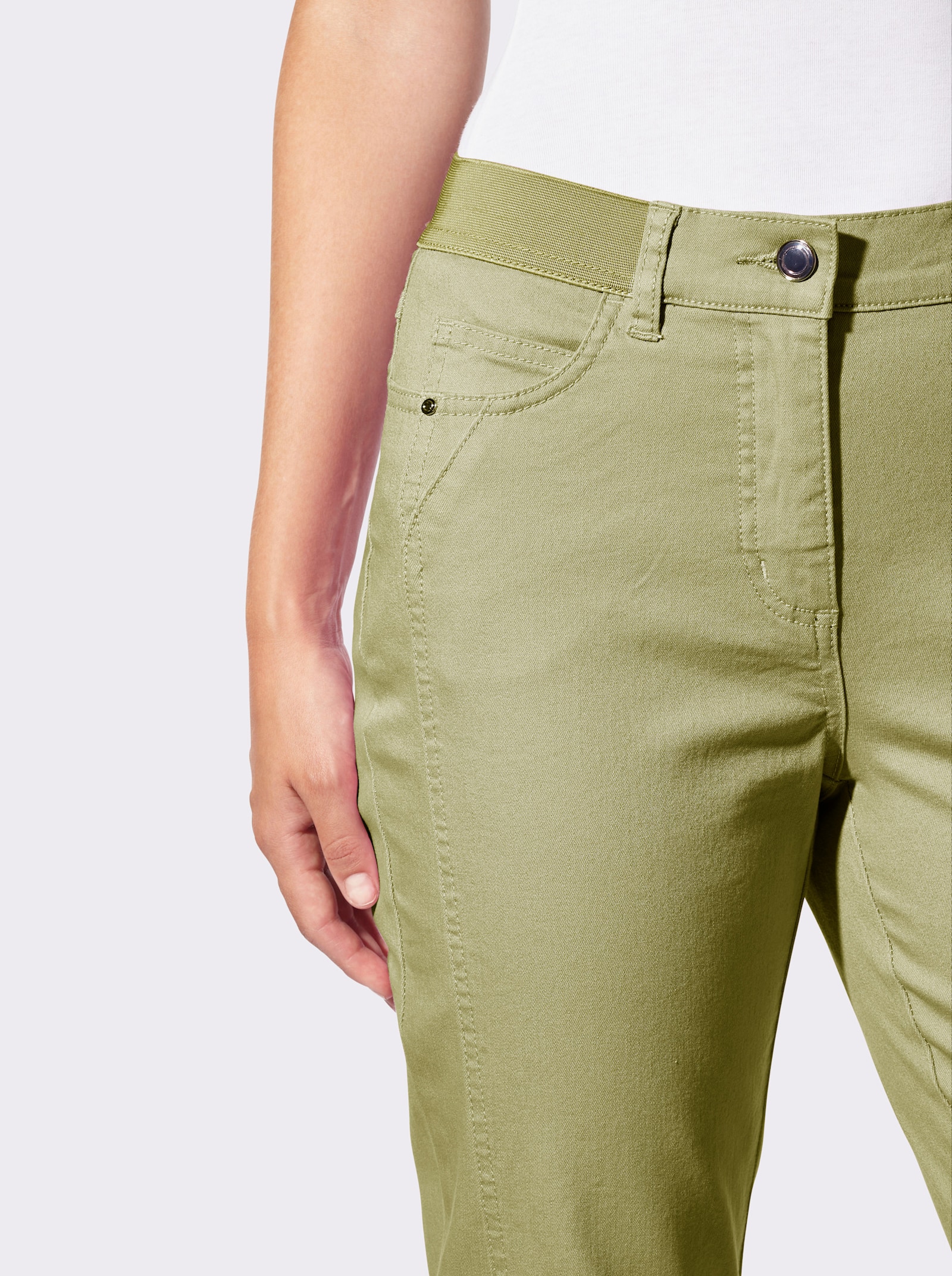 7/8-Hose in 5-Pocket-Form - schilf