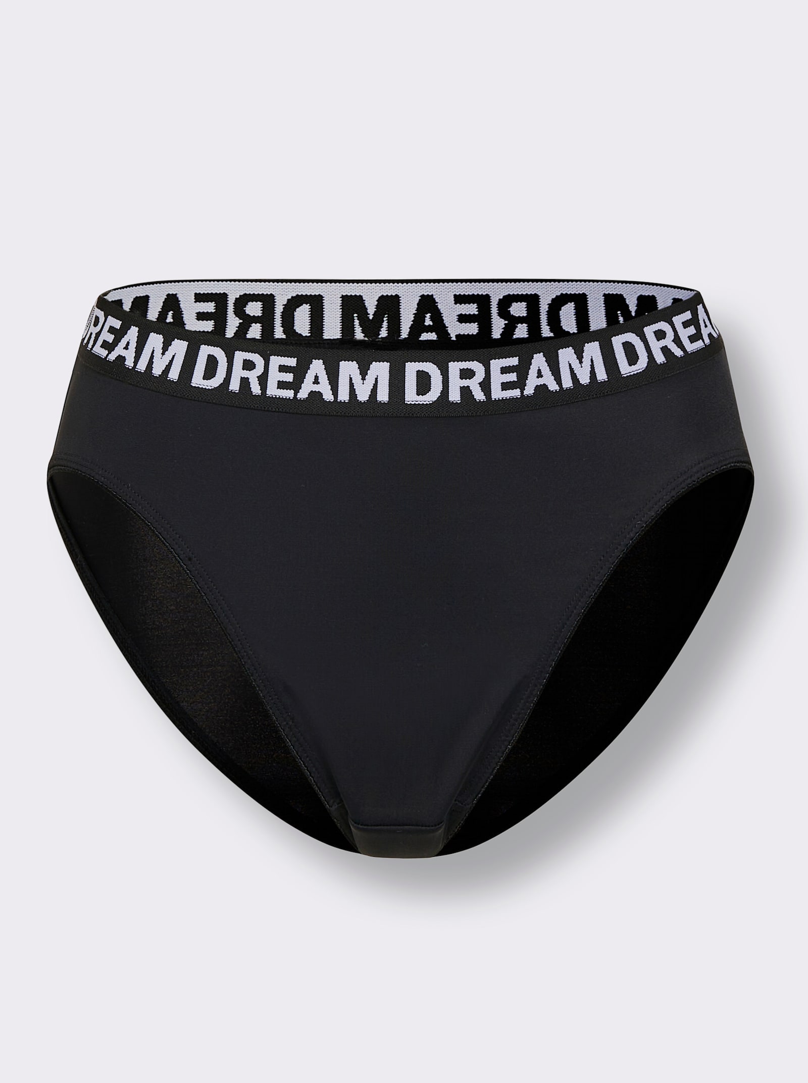 wäschepur Jazzpants mit Gummibund und Schriftzug - 2x schwarz