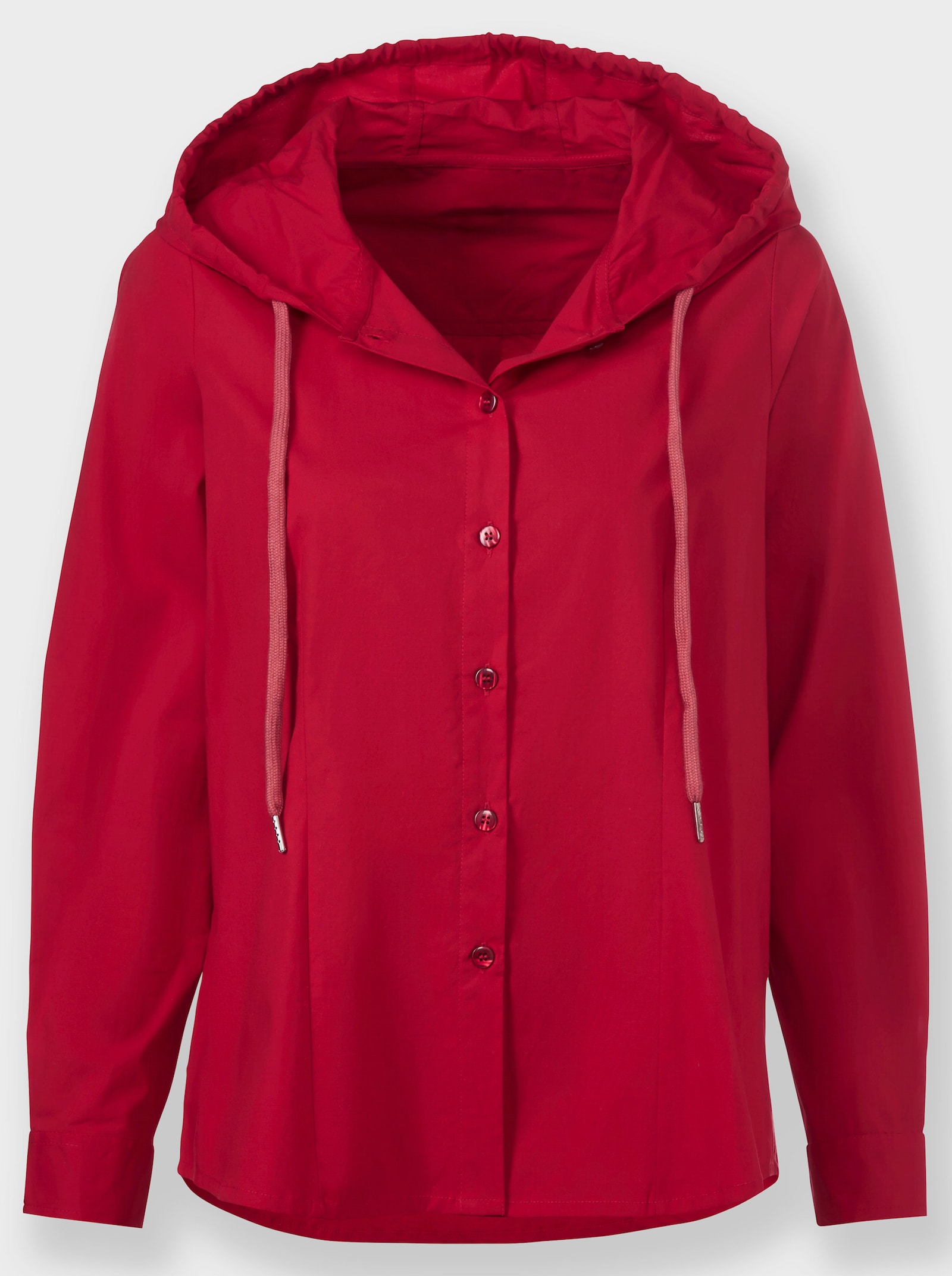 heine Langarm-Bluse mit Kapuze - rot