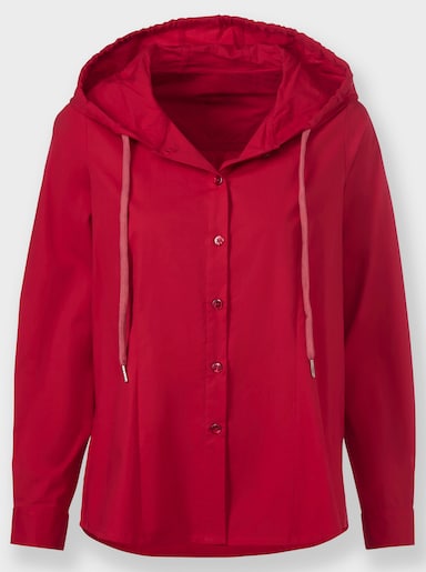 heine Langarm-Bluse mit Kapuze - rot