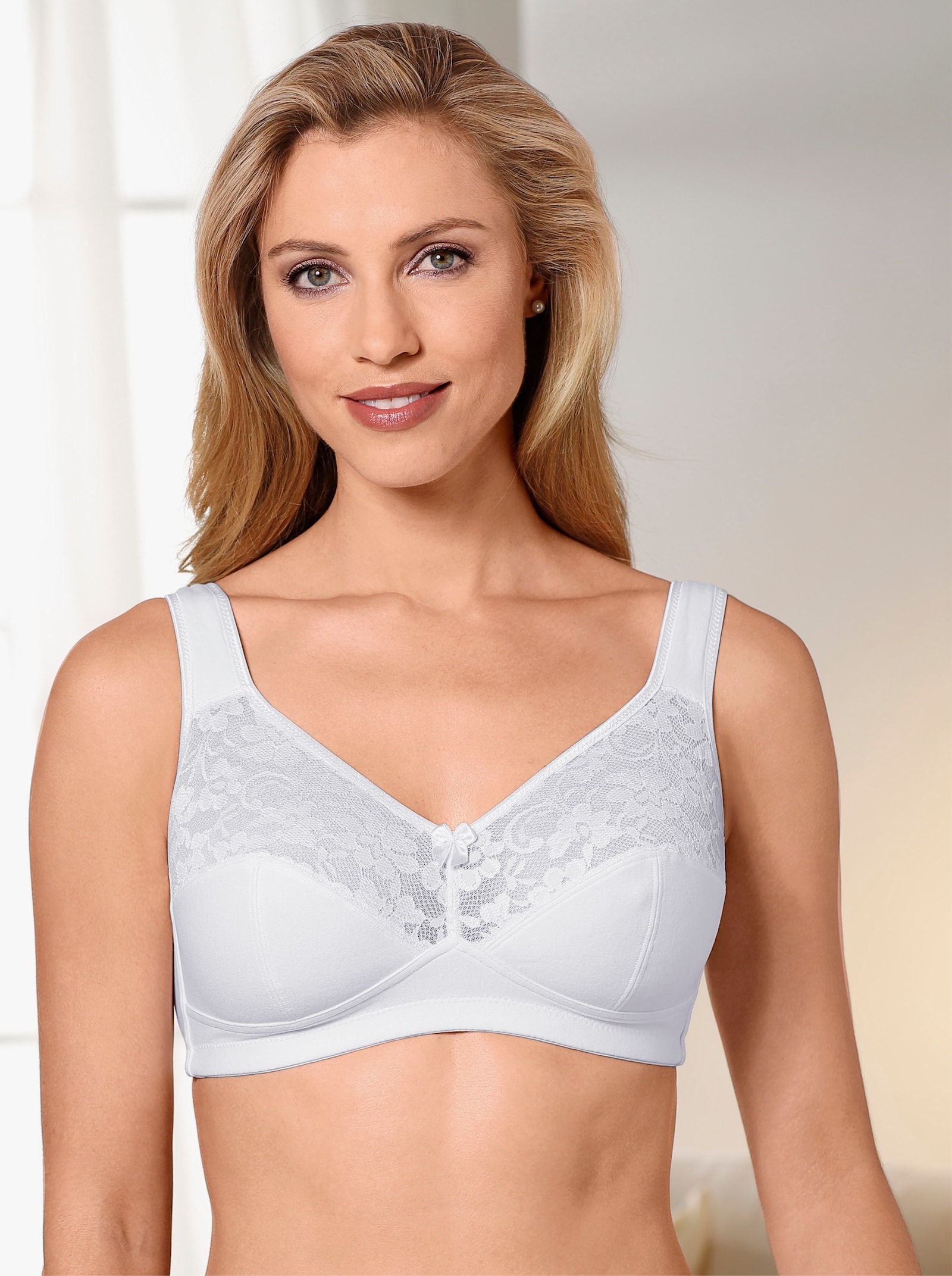 Susa Odľ. podprsenka b. kostíc, široké ramienka - biela + čierna