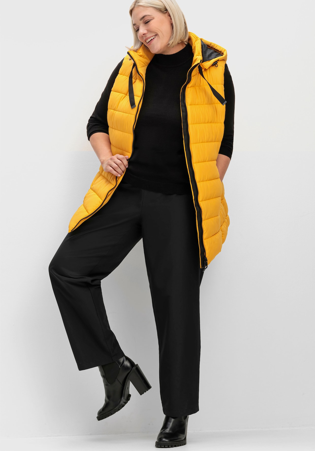 Thermohose mit wärmendem Futter - schwarz