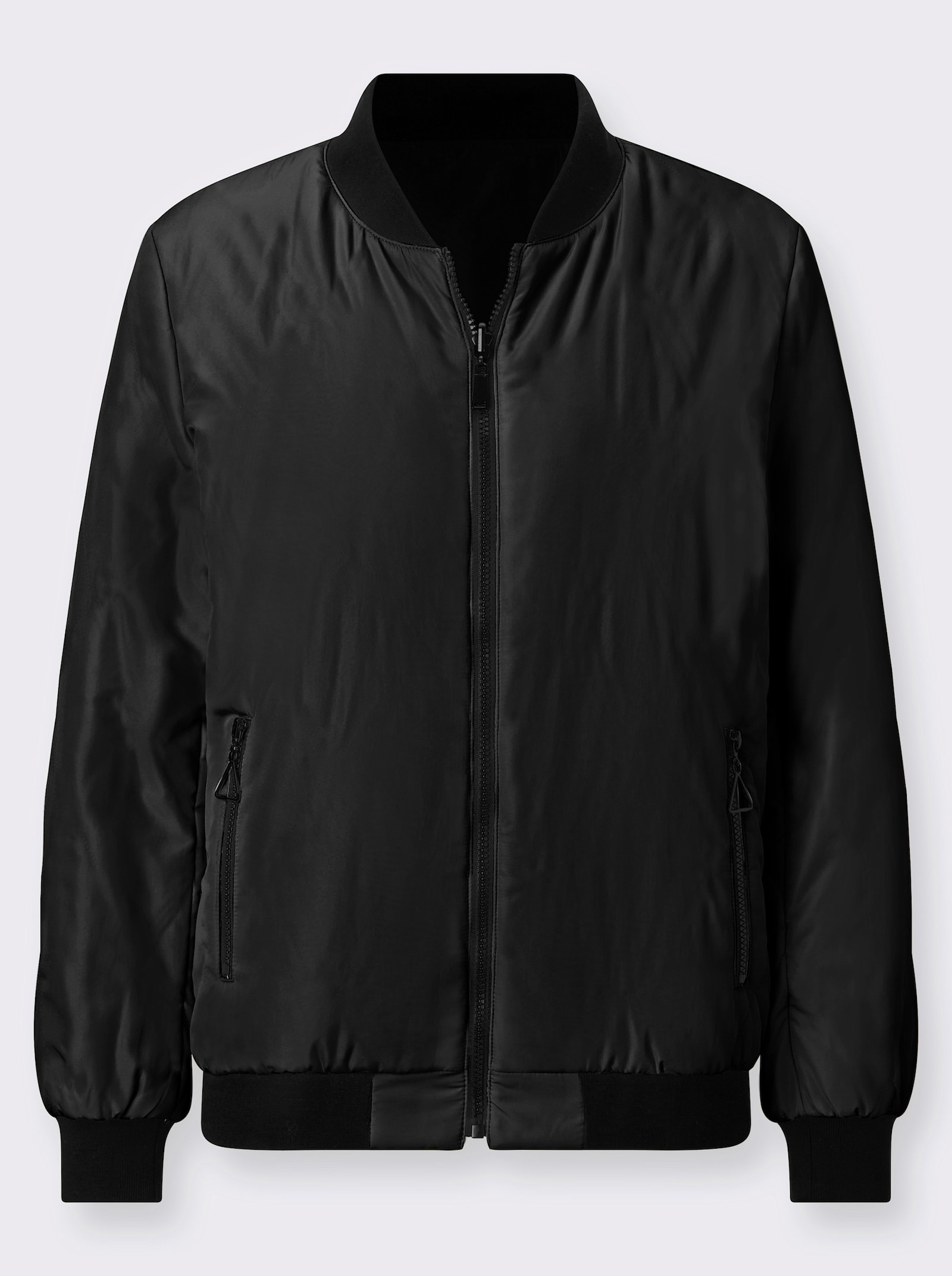 Wendejacke in Blouson-Form - sand-schwarz