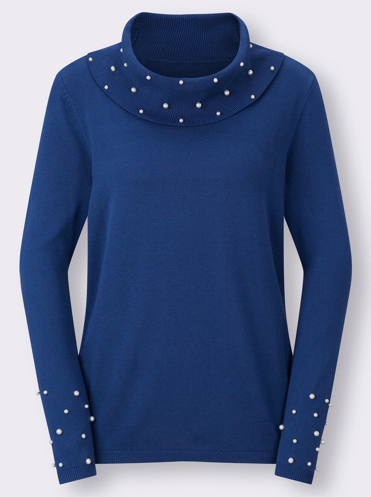 Rollkragenpullover - royalblau