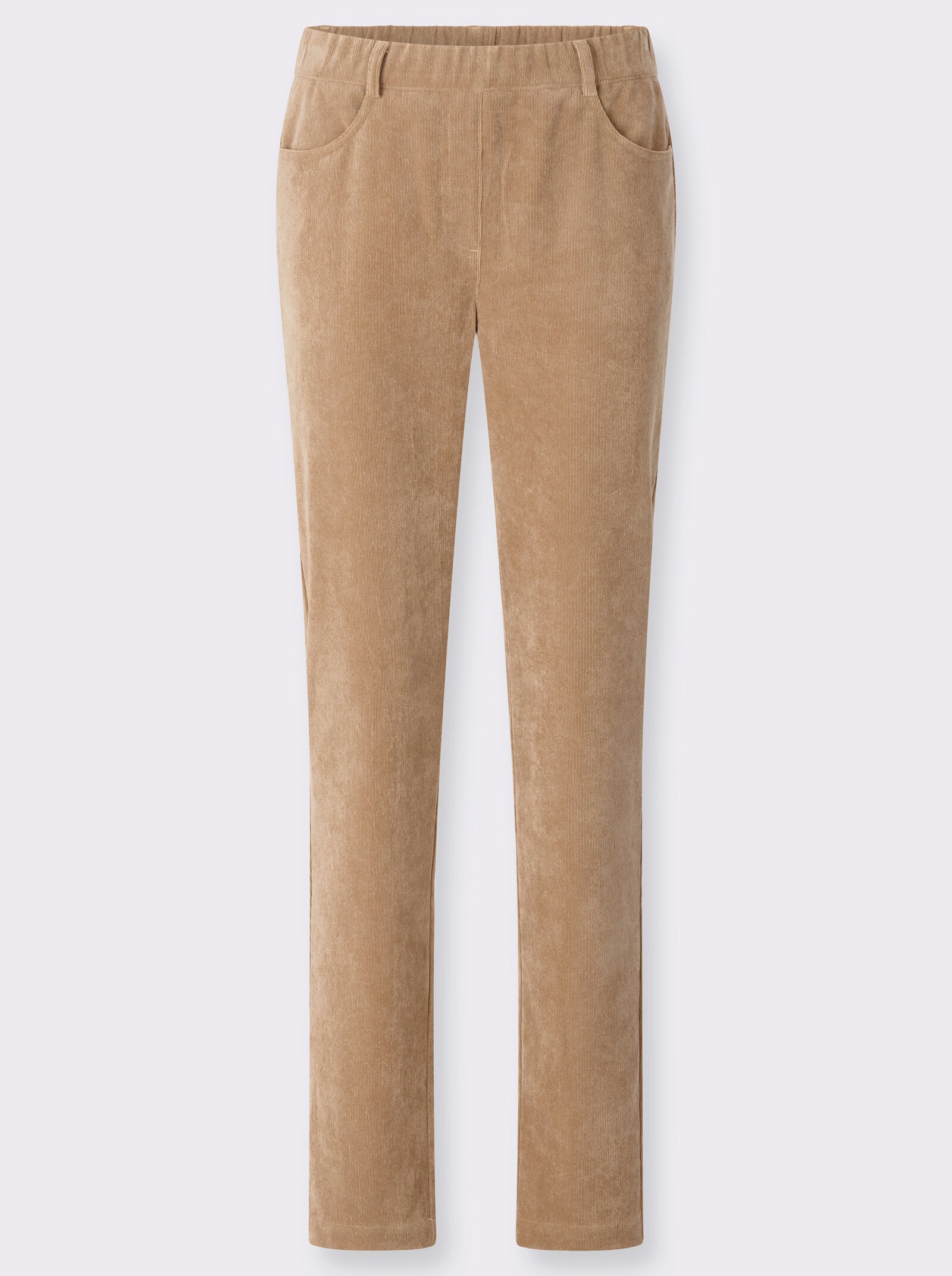Cordhose mit Dehnbund - camel