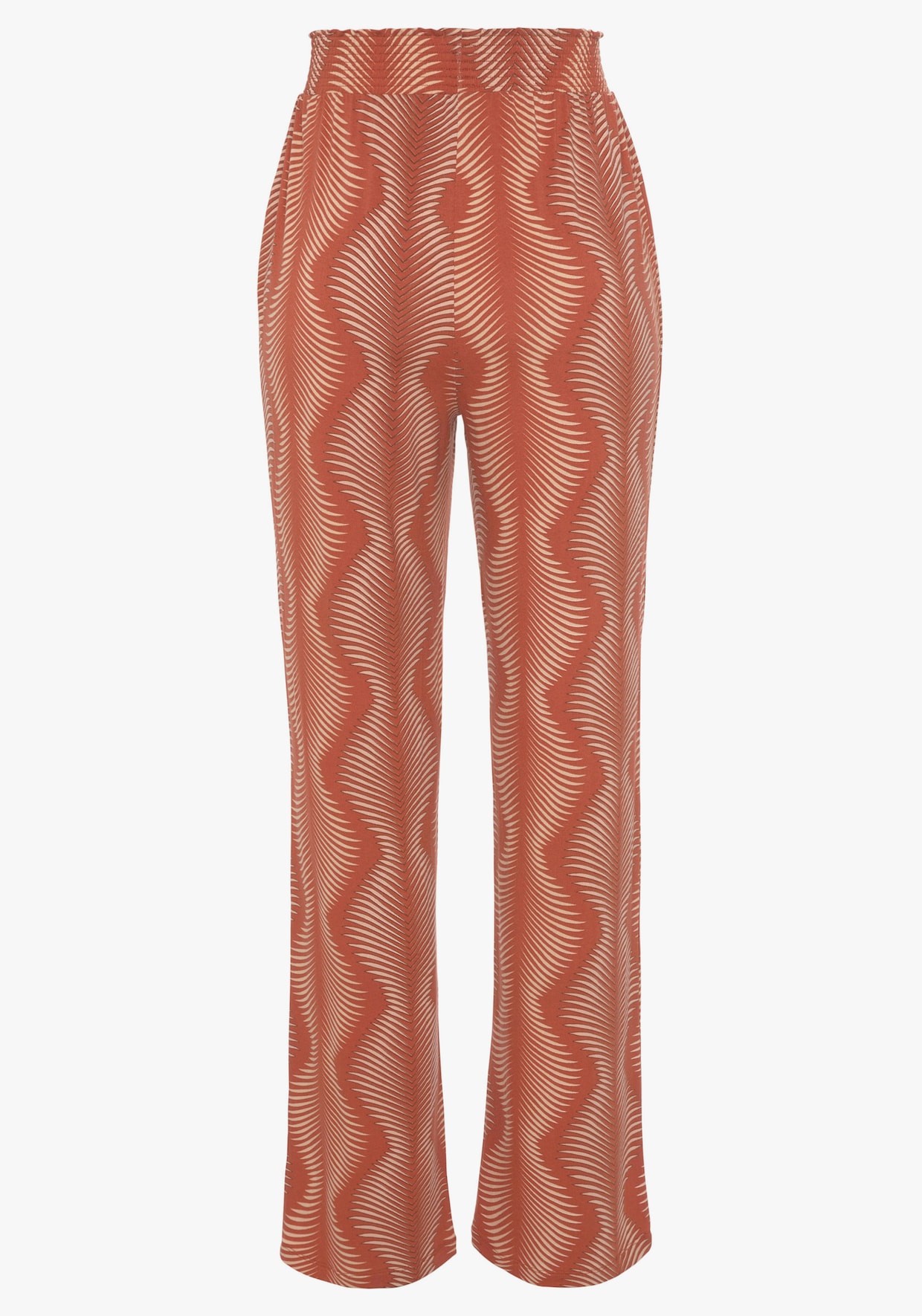 LASCANA Pyjamahose - terracotta bedruckt