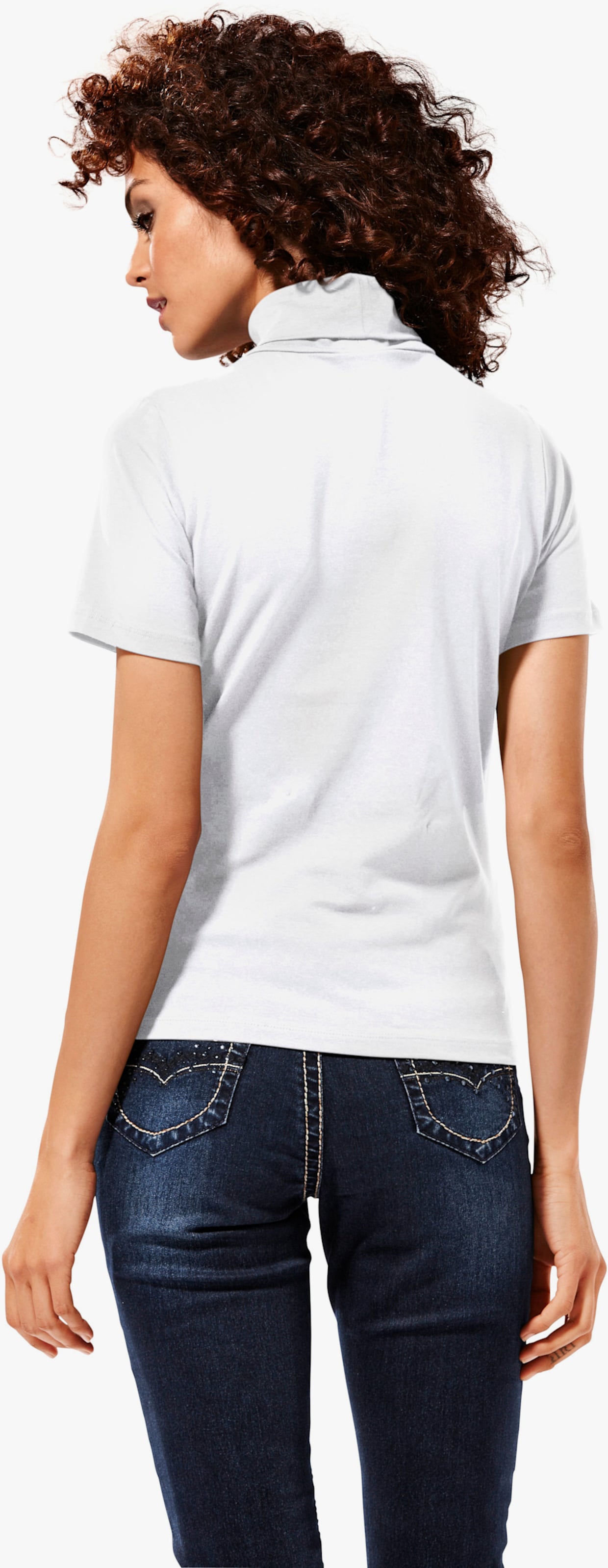 heine T-shirt col roulé - blanc