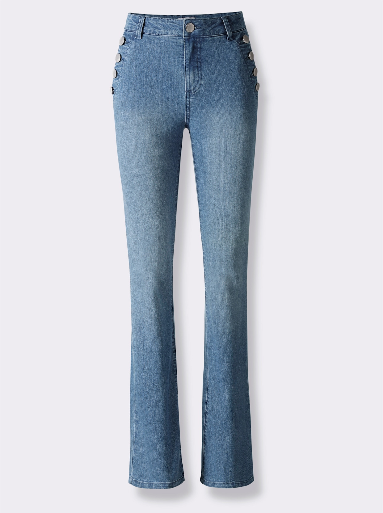 heine Bootcut-Jeans - blue-bleached