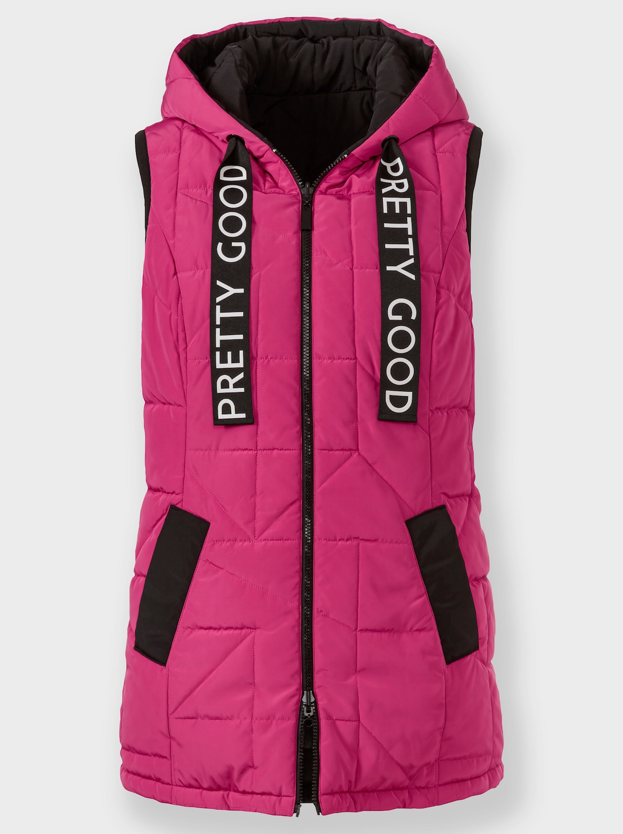 heine Doorgestikte bodywarmer - fuchsia