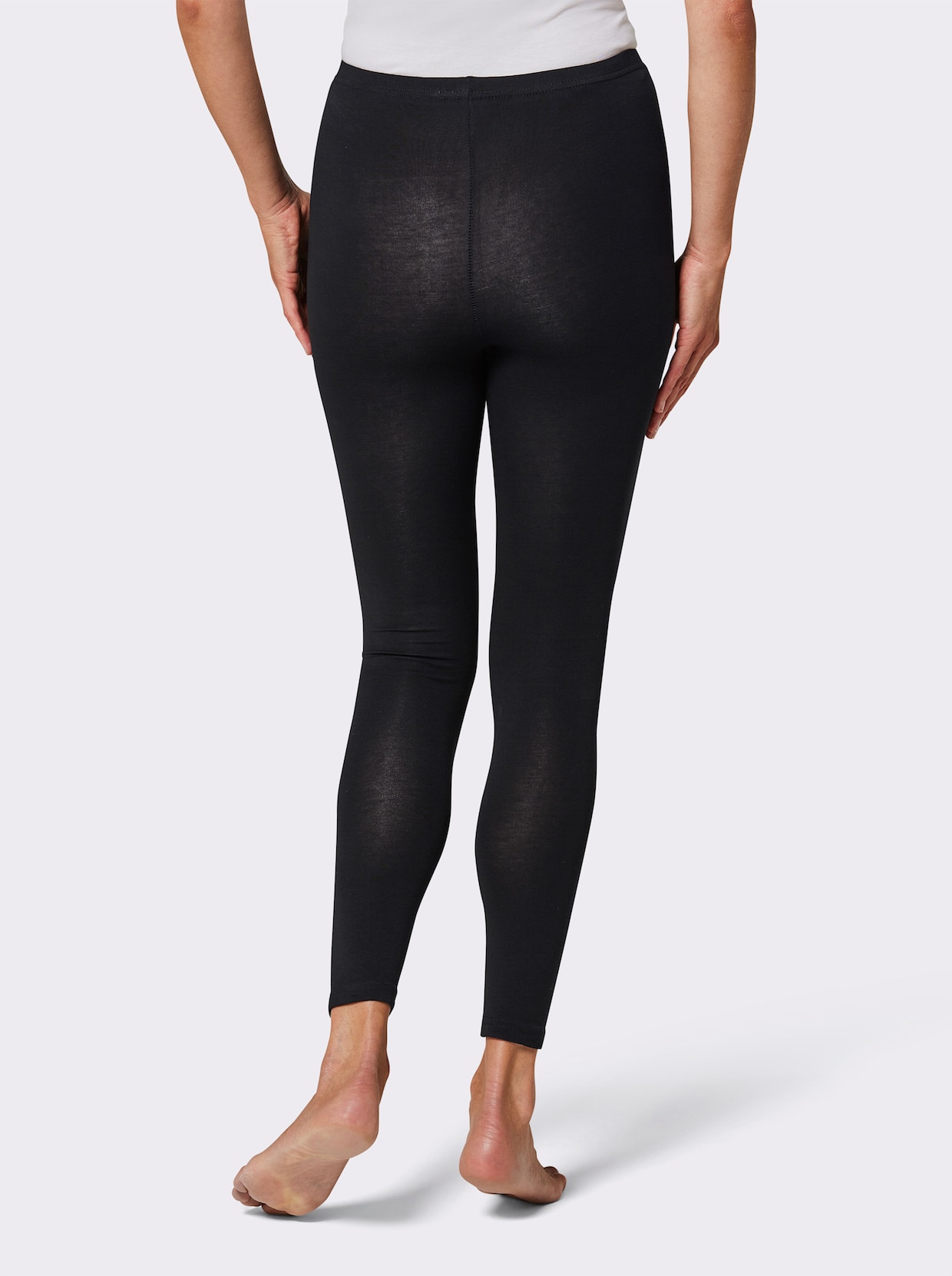 wäschepur Legging long - 2x noir