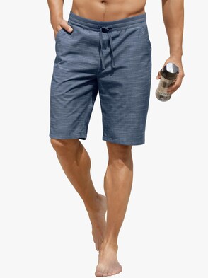 Freizeitbermudas - blau-meliert