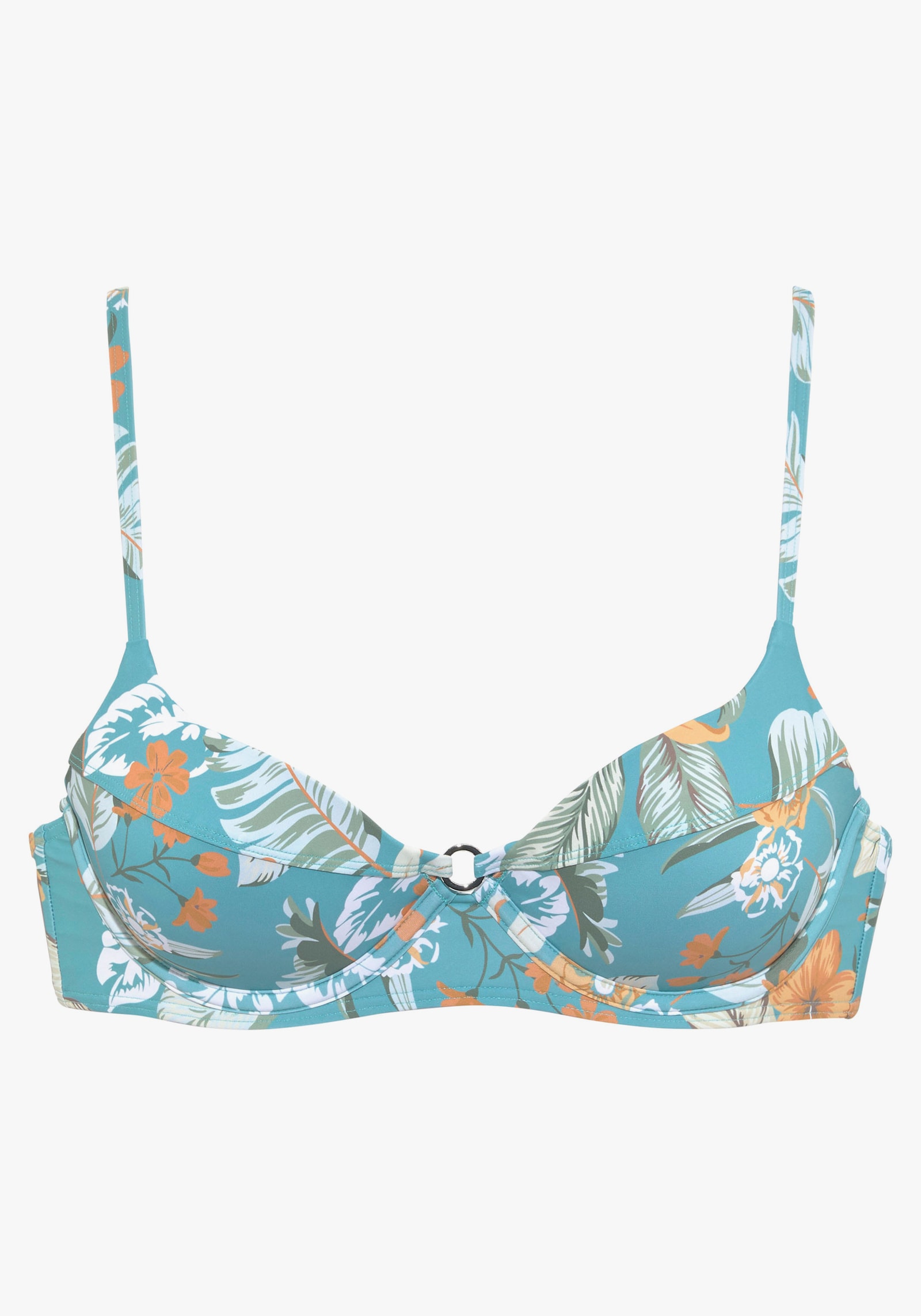 Sunseeker Bügel-Bikini-Top - aquablau-bedruckt
