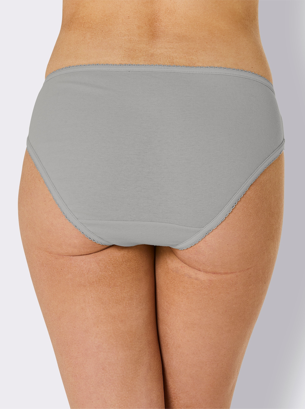 Bikinislip - steingrau + sand + bordeaux
