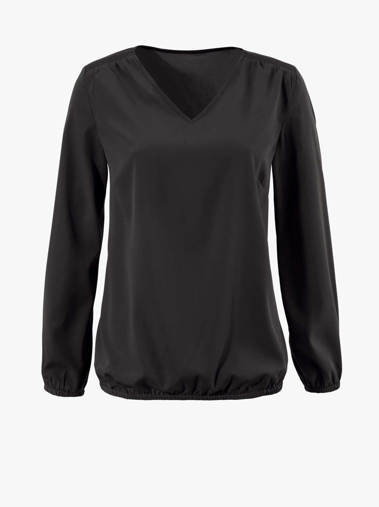 Comfortabele blouse - zwart