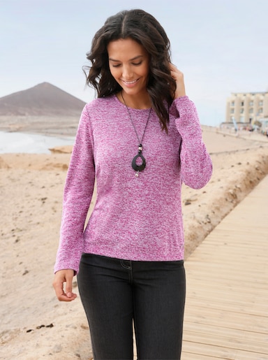 Rundhalsshirt in Melange-Qualität - erika-meliert