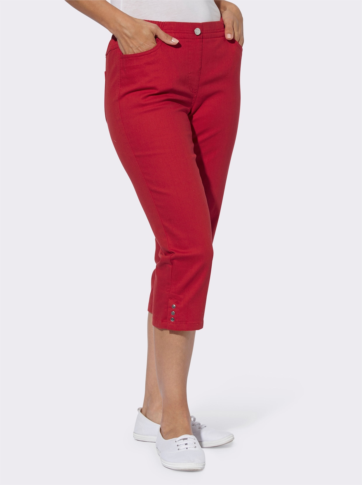 Capri-jeans - rood