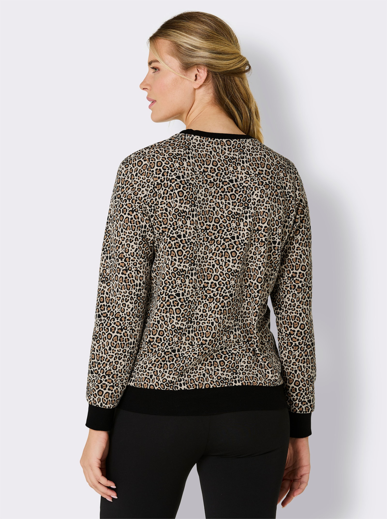 feel good Shirt - sand-schwarz-bedruckt